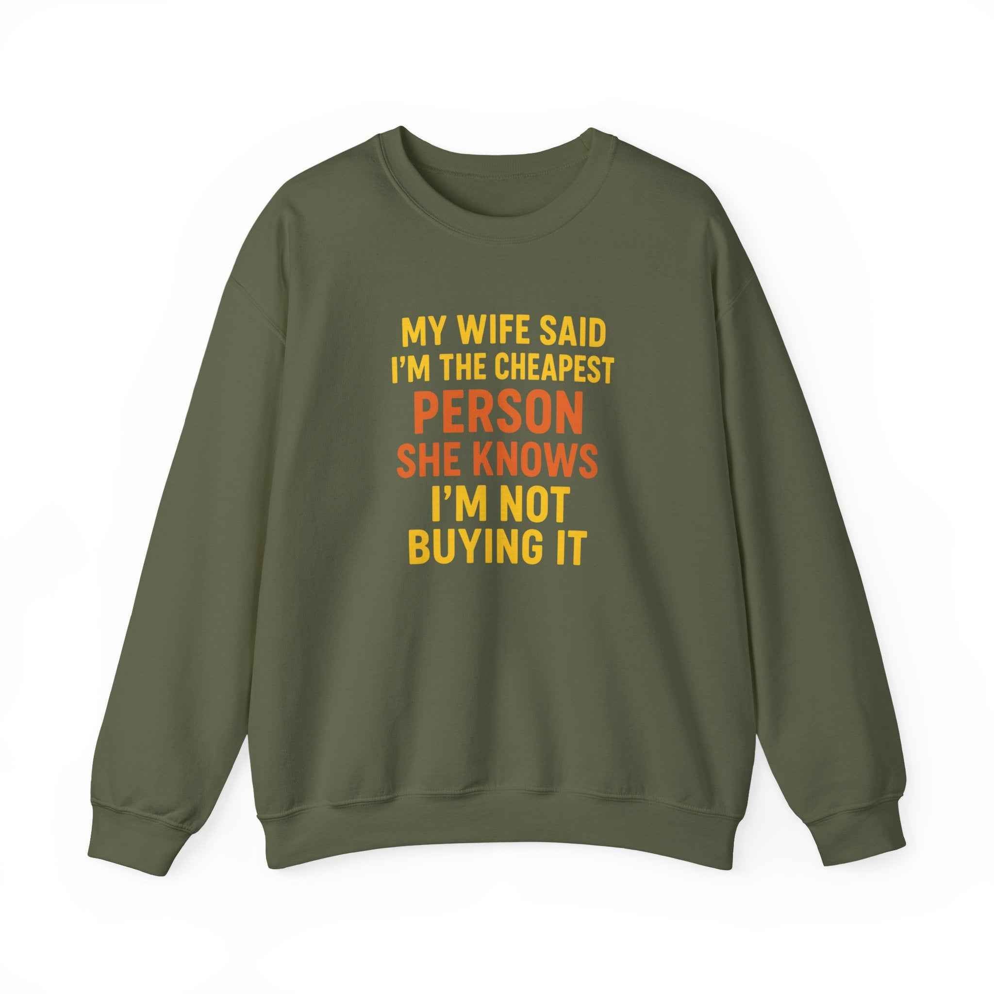 50/50 cotton-polyester Unisex Not Buying It Sweatshirt