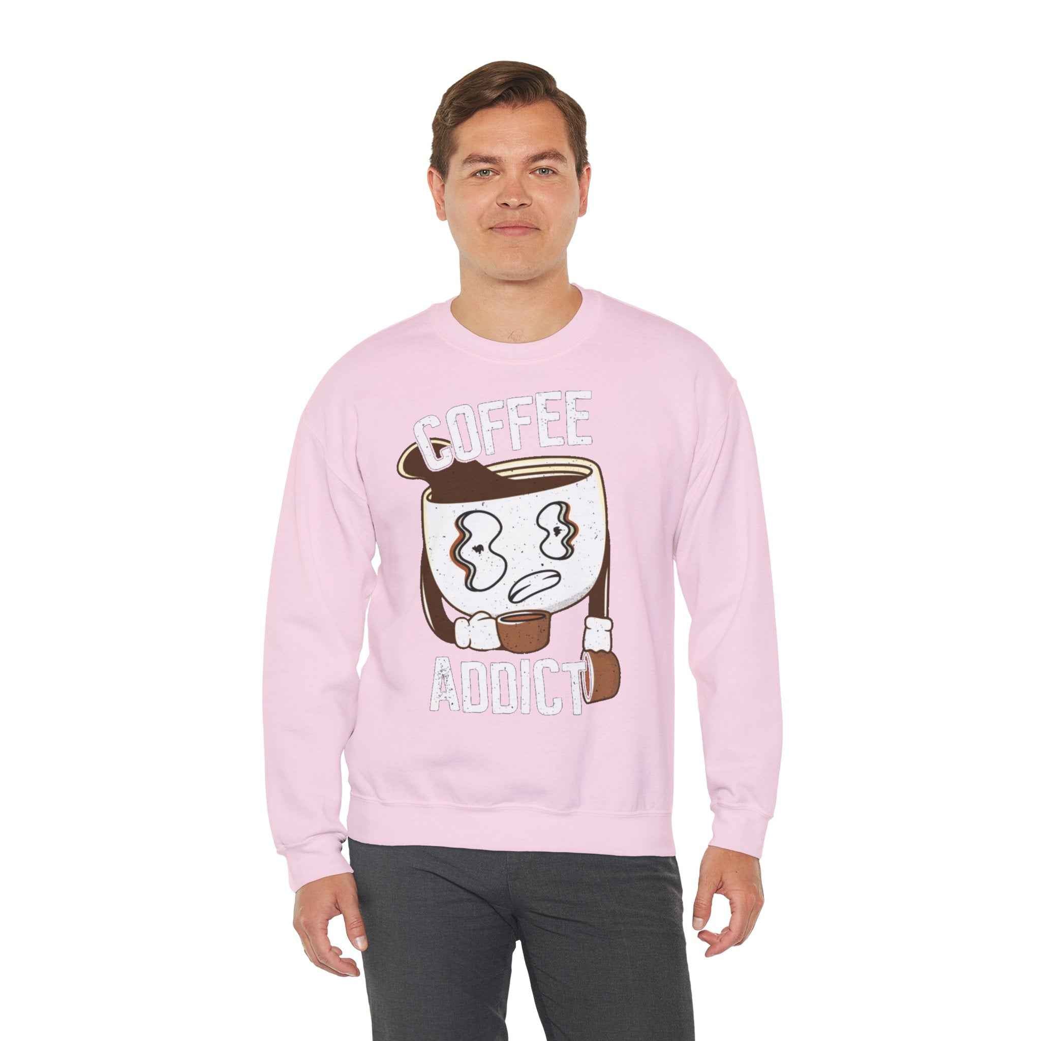 50/50 cotton-polyester Coffee Addict Unisex Sweatshirt
