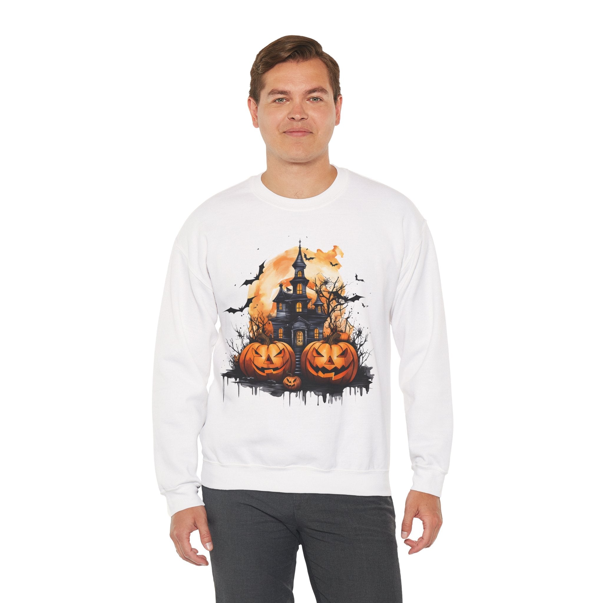 50/50 cotton-polyester Halloween Unisex Sweatshirt - ZemaStyle
