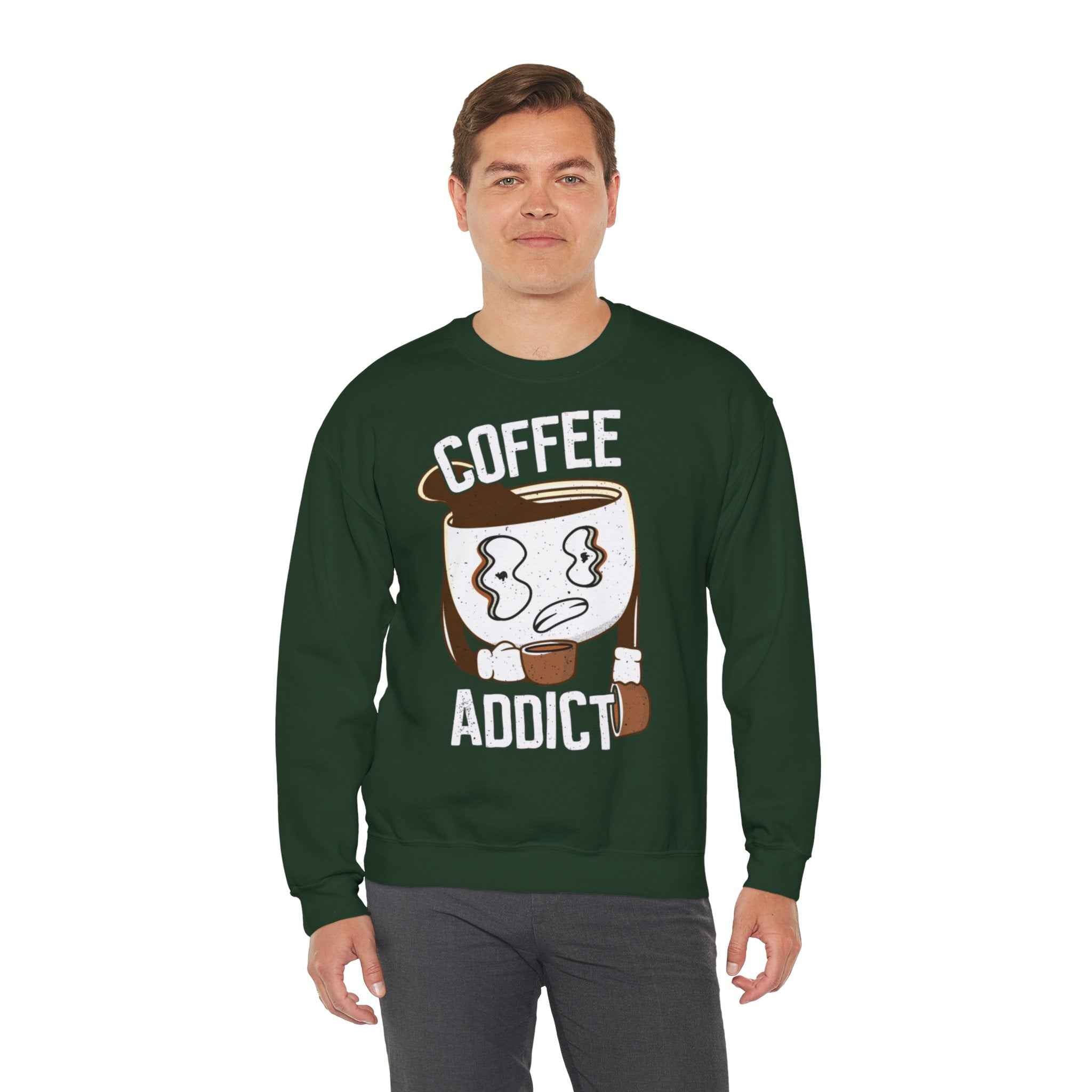 50/50 cotton-polyester Coffee Addict Unisex Sweatshirt