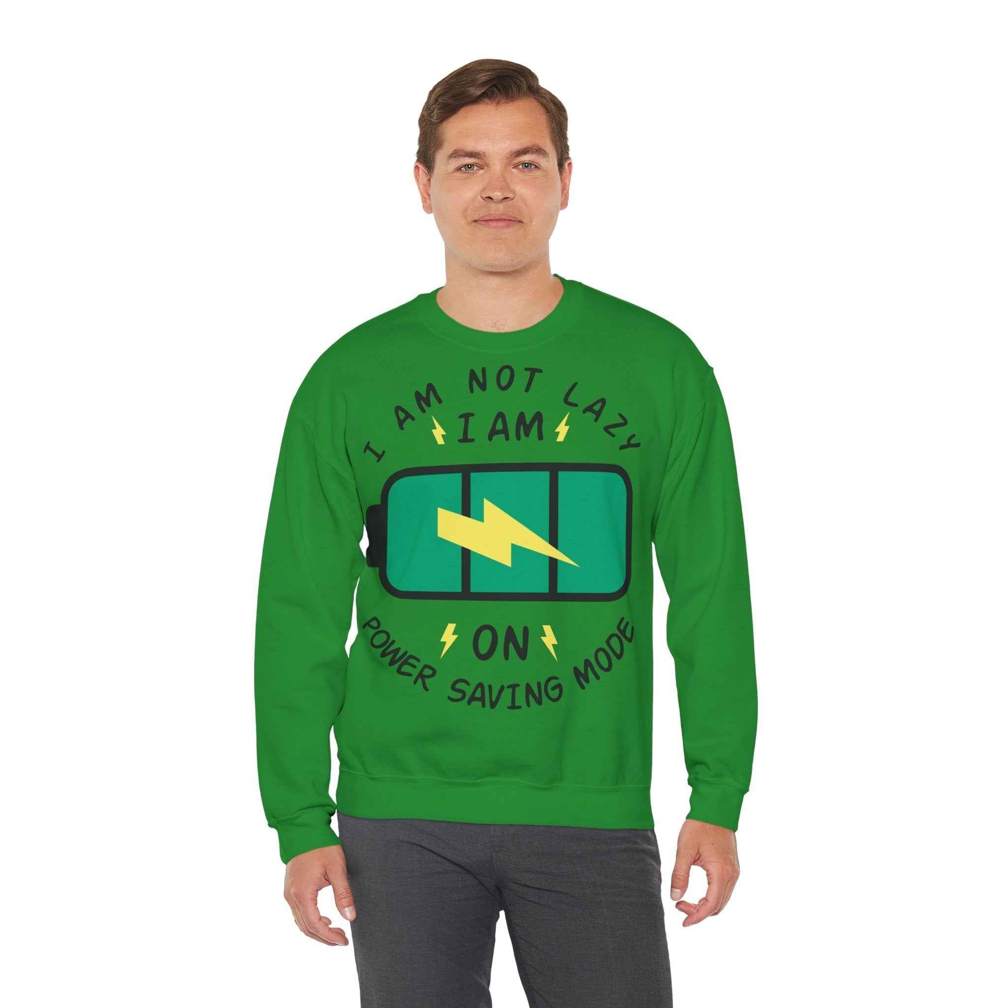 50/50 cotton-polyester Power Saving Mode Unisex Sweatshirt