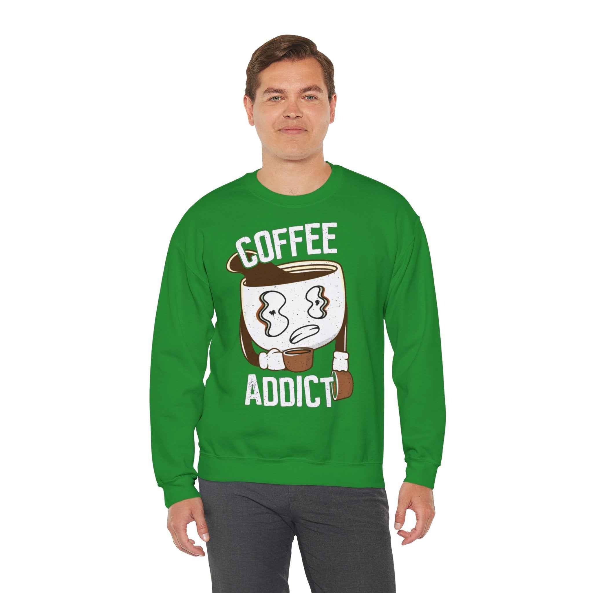 50/50 cotton-polyester Coffee Addict Unisex Sweatshirt