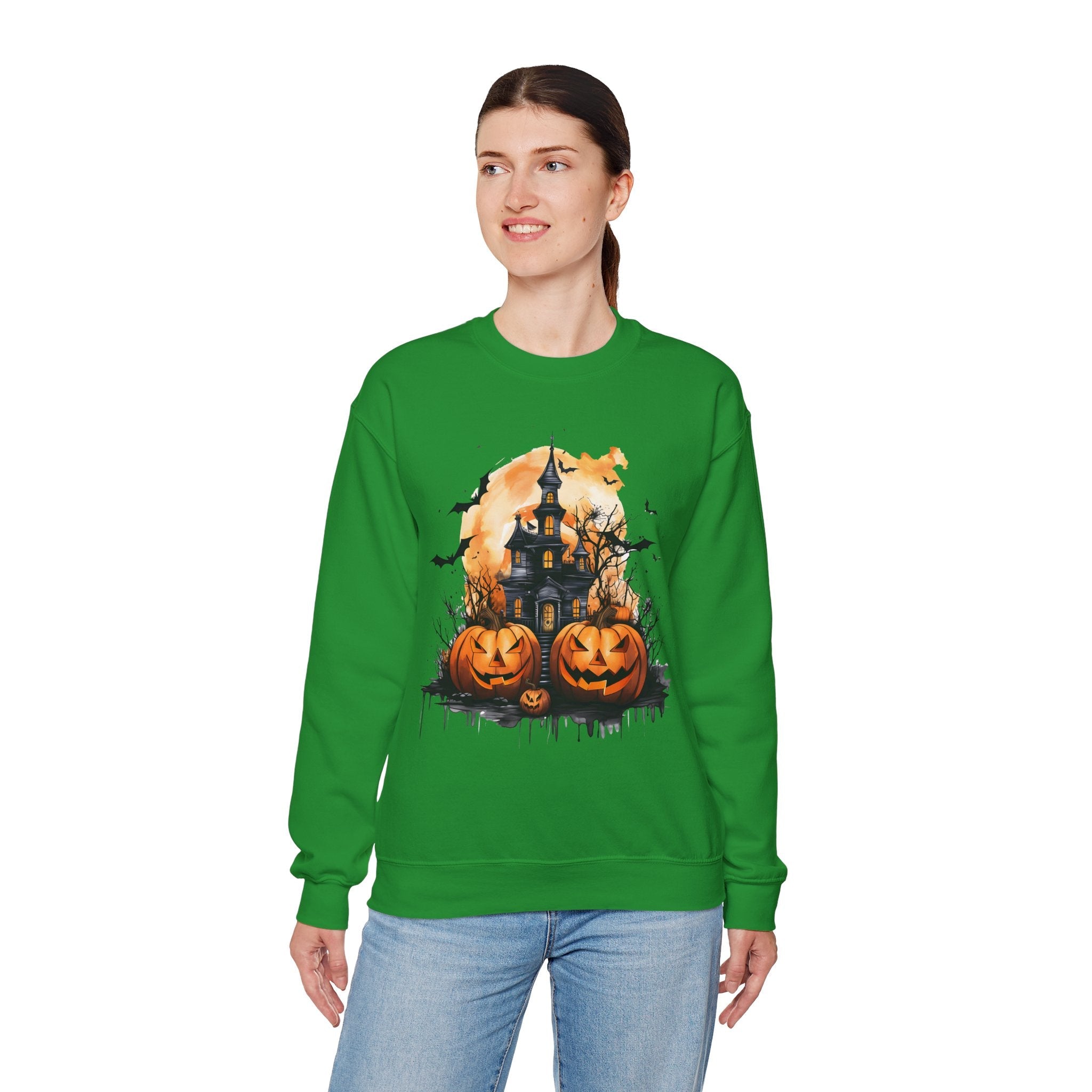50/50 cotton-polyester Halloween Unisex Sweatshirt - ZemaStyle