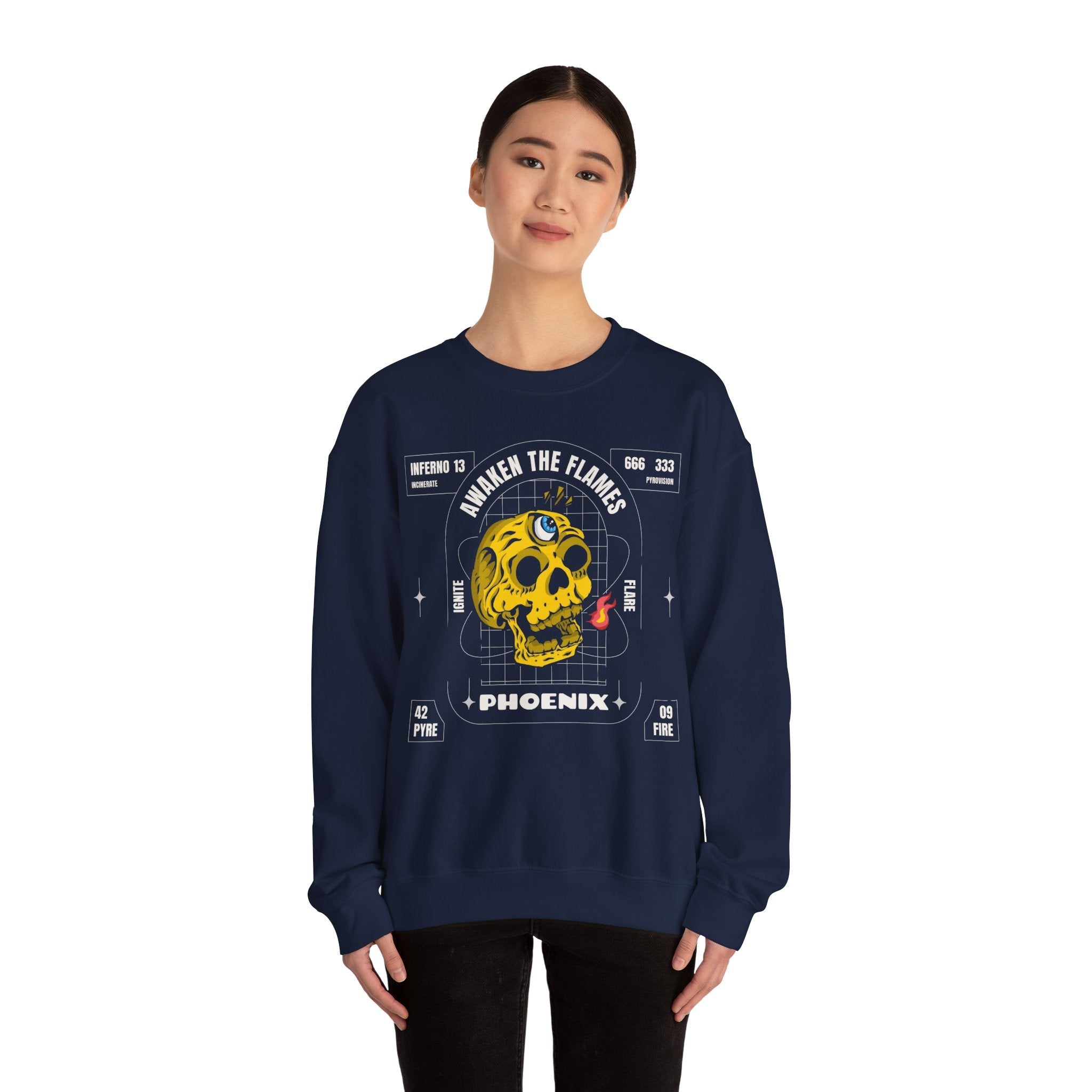 50/50 cotton-polyester Phoenix Unisex Sweatshirt - ZemaStyle