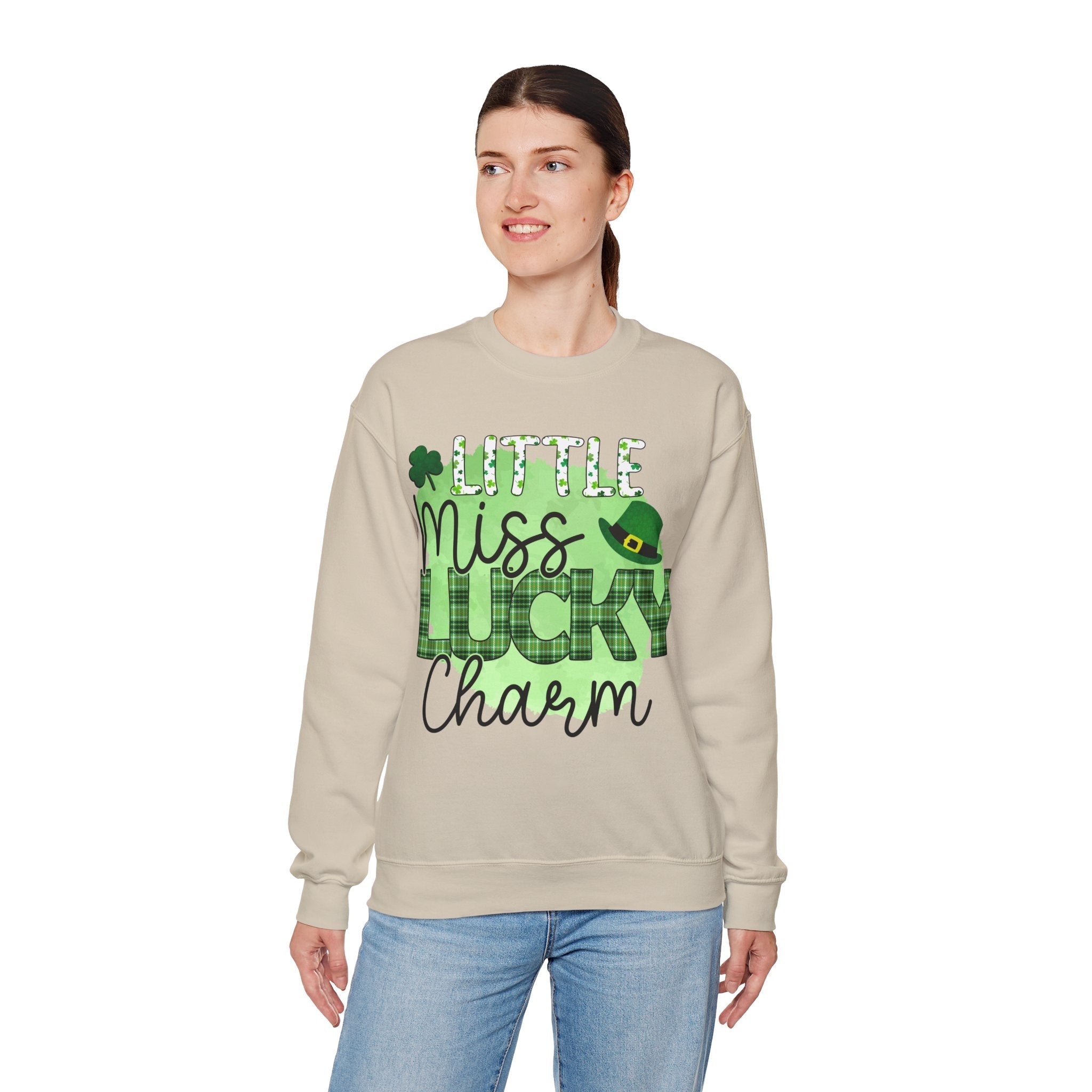 50/50 cotton-polyester Lucky Charm Unisex Sweatshirt - ZemaStyle