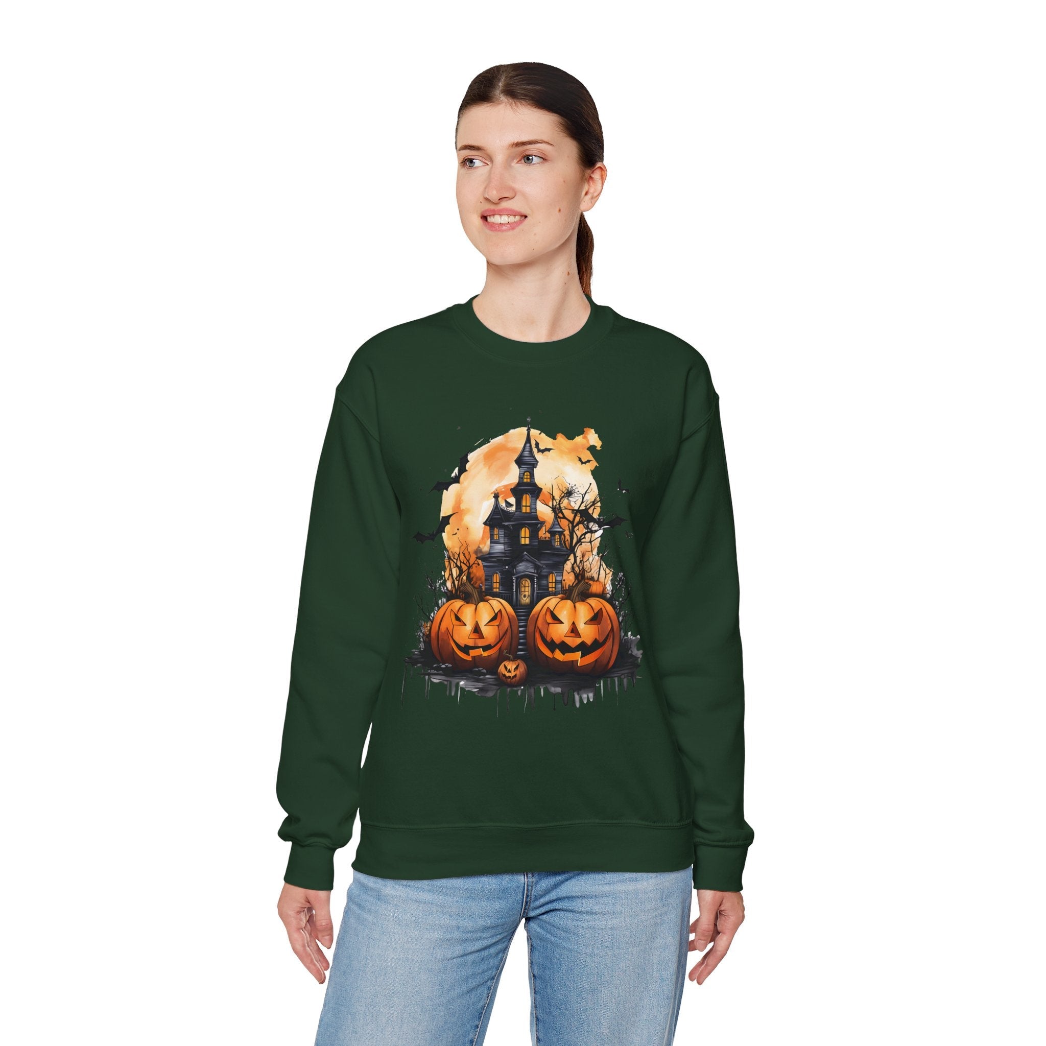 50/50 cotton-polyester Halloween Unisex Sweatshirt - ZemaStyle