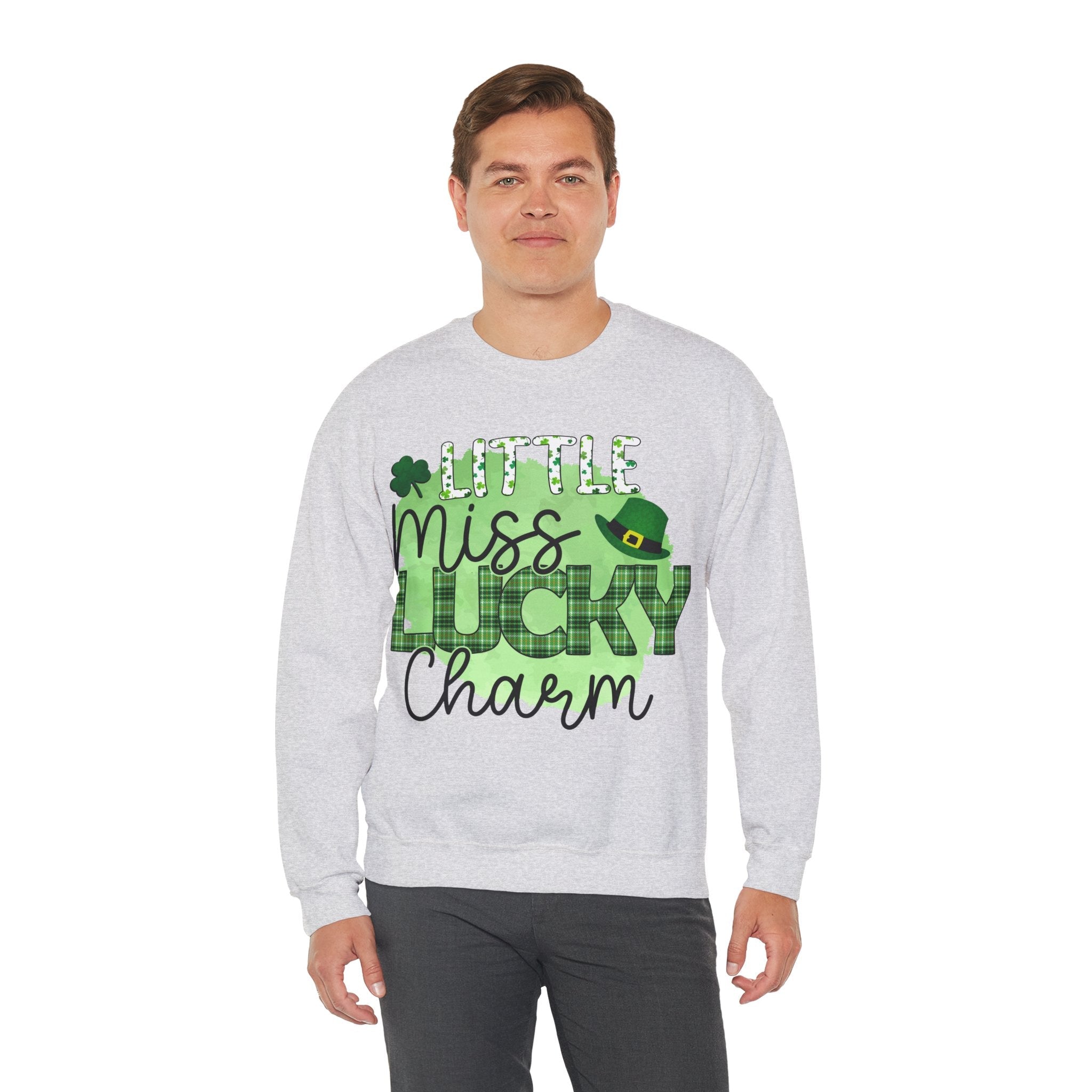 50/50 cotton-polyester Lucky Charm Unisex Sweatshirt - ZemaStyle