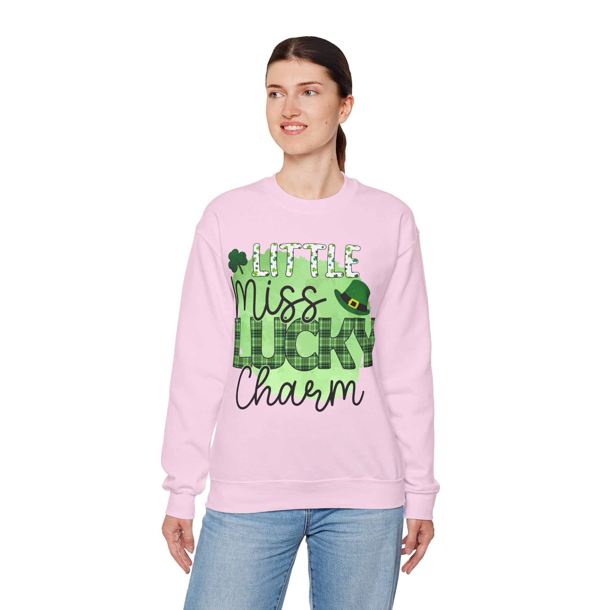 50/50 cotton-polyester Lucky Charm Unisex Sweatshirt - ZemaStyle