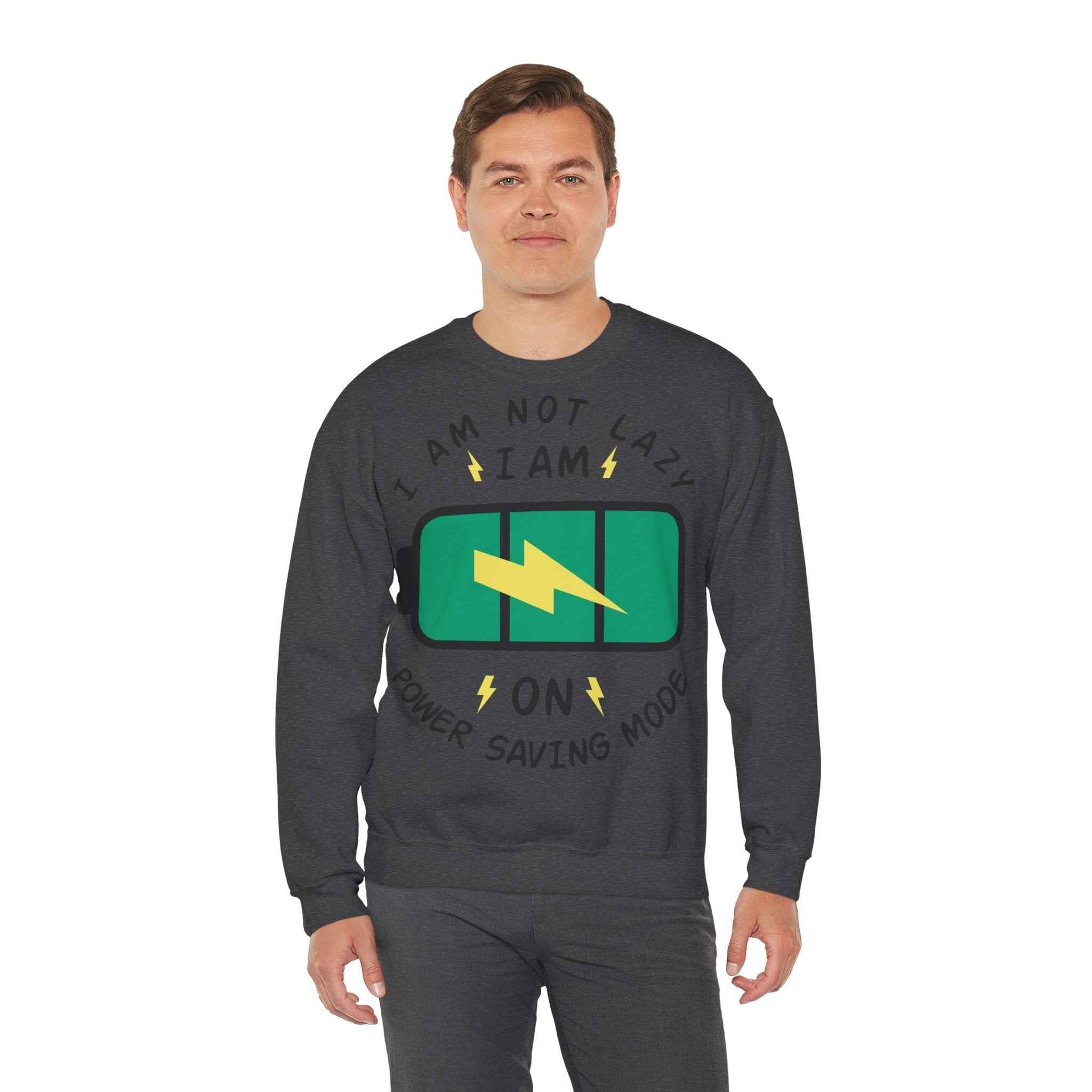 50/50 cotton-polyester Power Saving Mode Unisex Sweatshirt