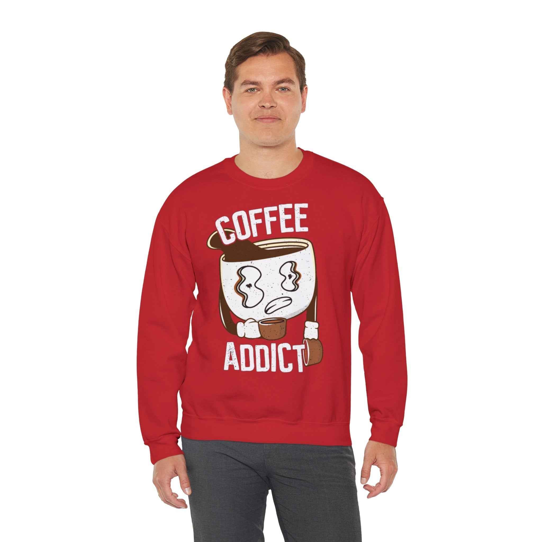 50/50 cotton-polyester Coffee Addict Unisex Sweatshirt