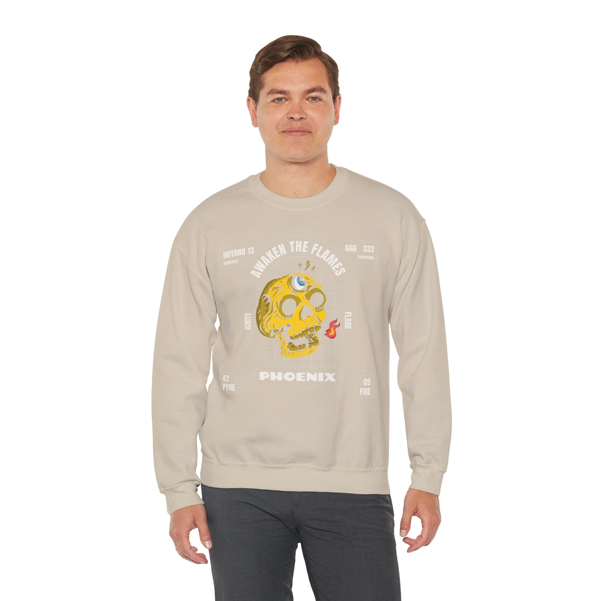 50/50 cotton-polyester Phoenix Unisex Sweatshirt - ZemaStyle