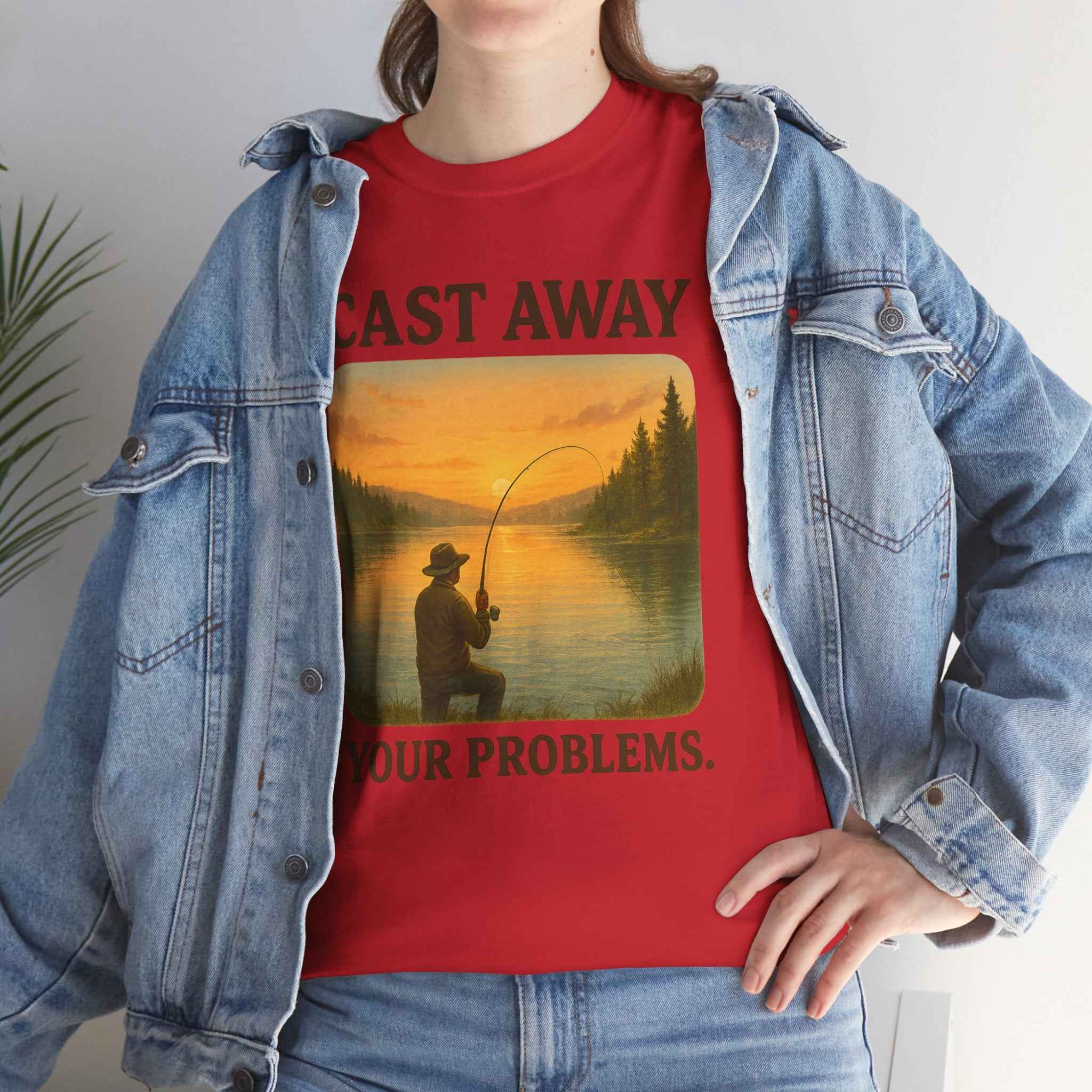 100% cotton Cast Away Your Problems Unisex t-shirt