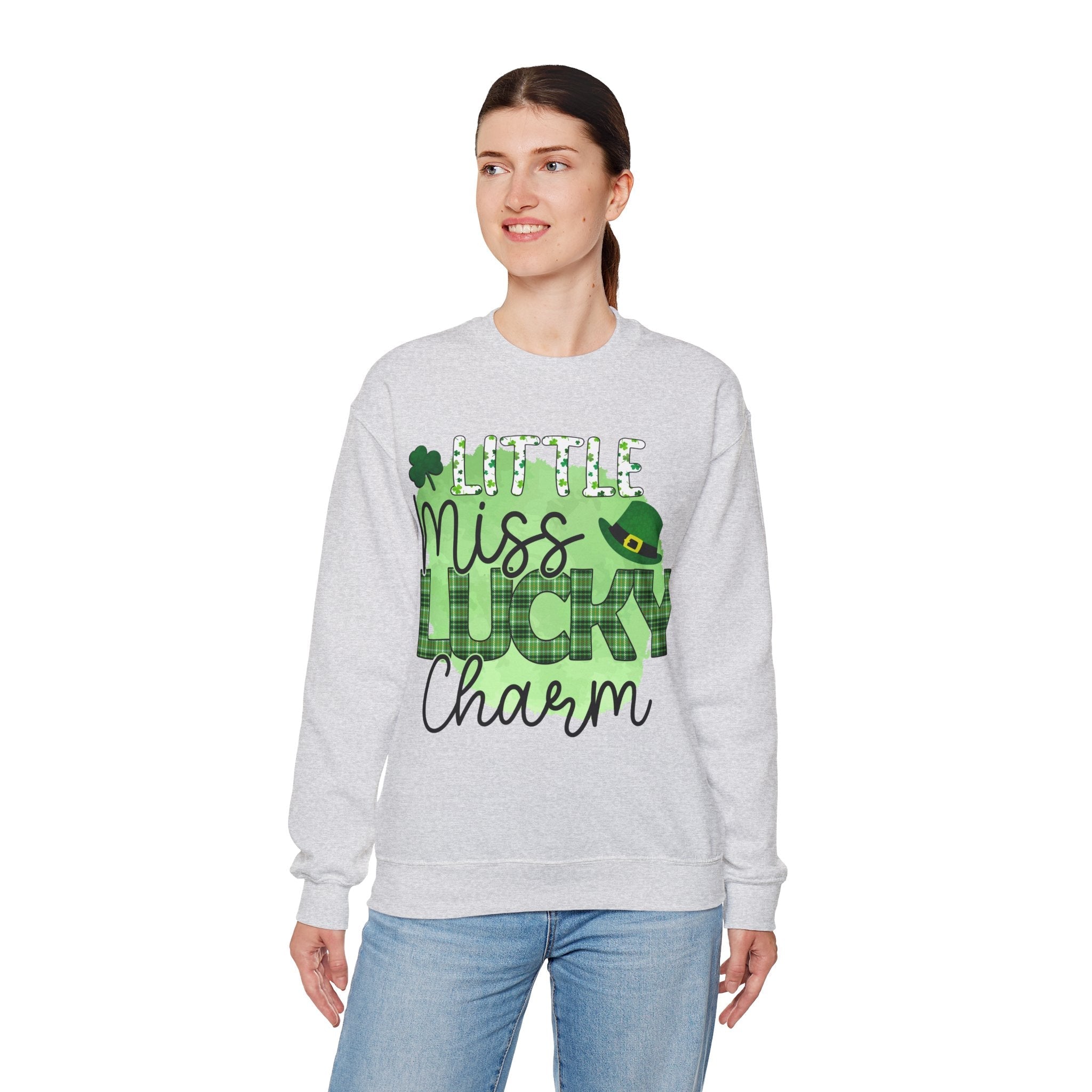 50/50 cotton-polyester Lucky Charm Unisex Sweatshirt - ZemaStyle