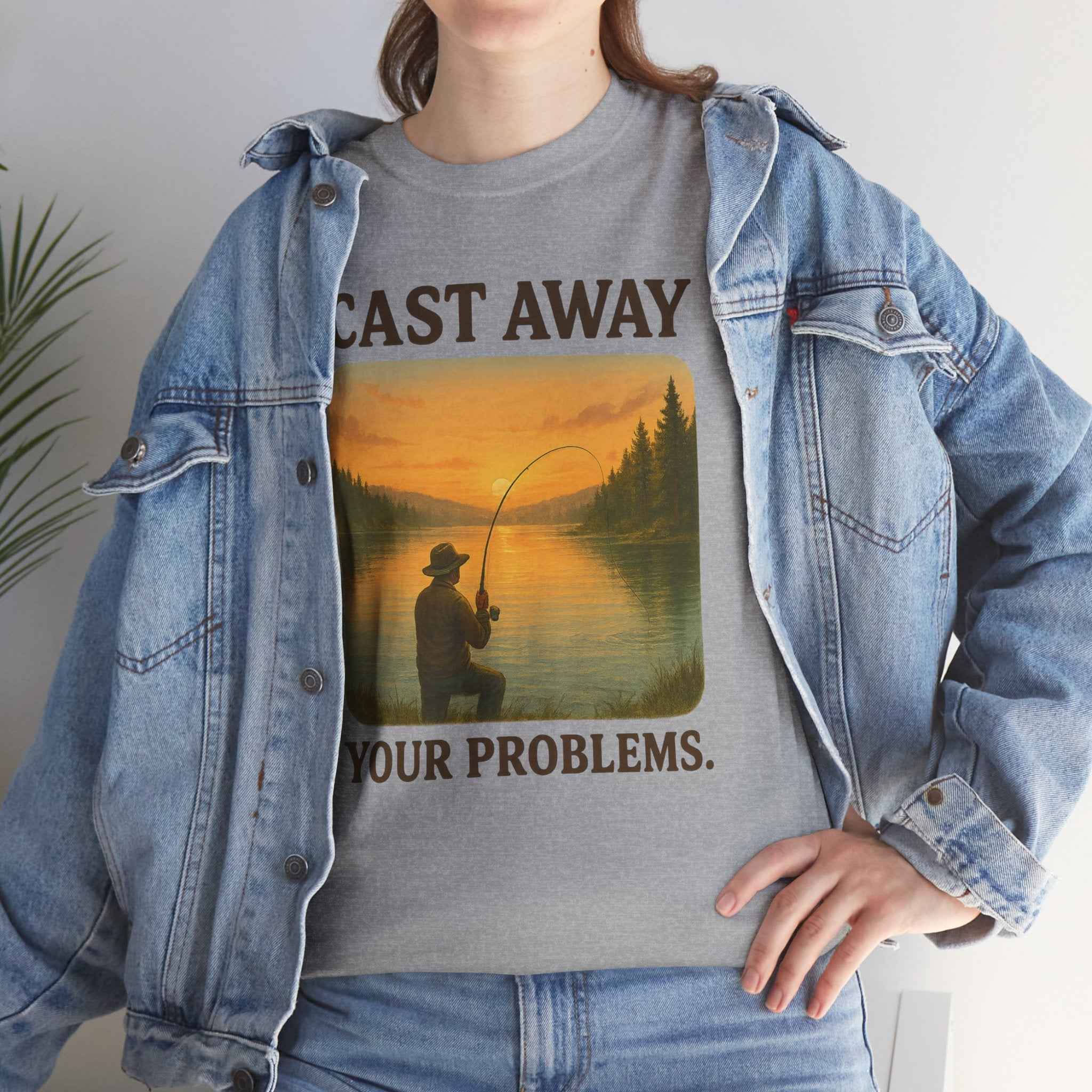 100% cotton Cast Away Your Problems Unisex t-shirt