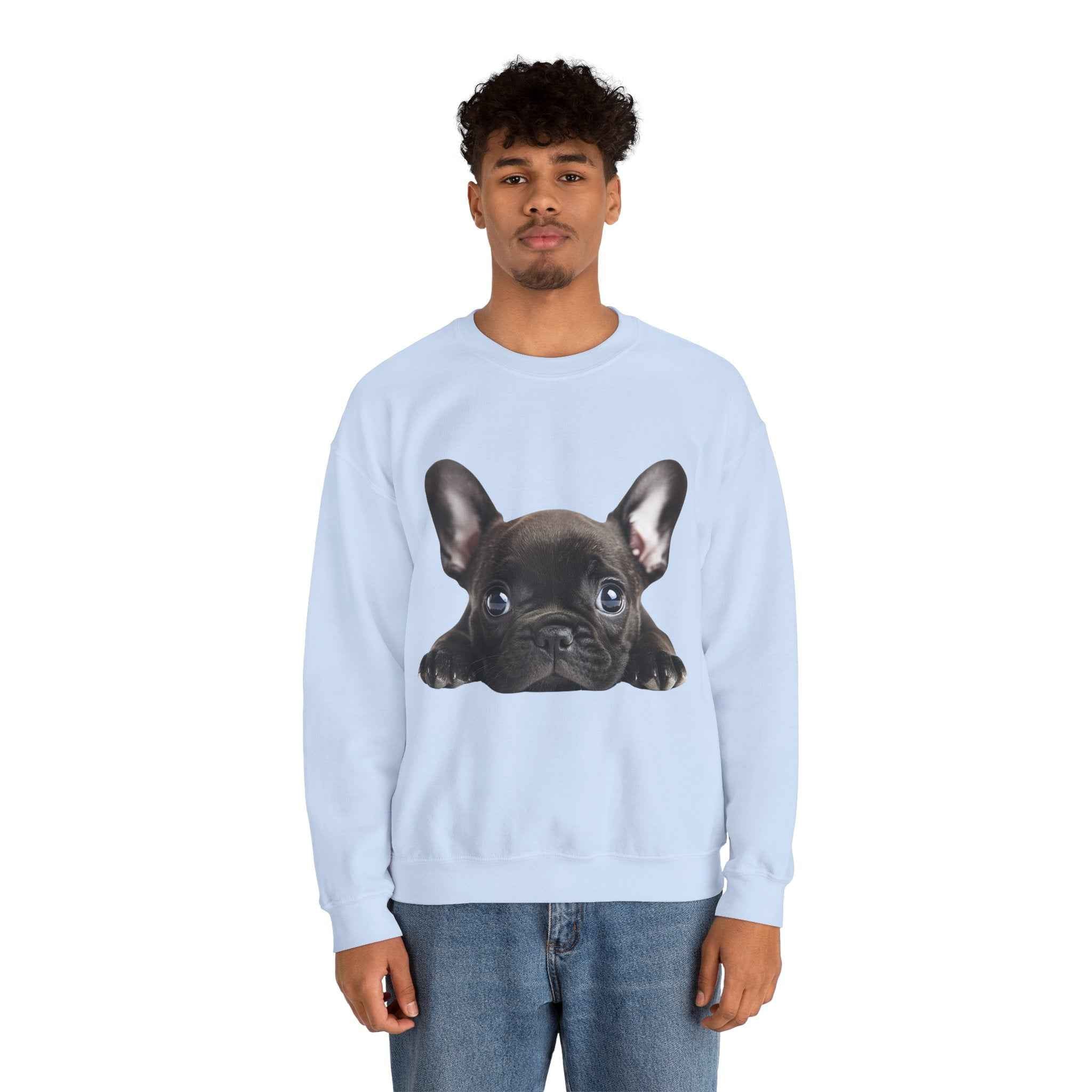 50/50 Cotton-Polyester Unisex French Bulldog Sweatshirt
