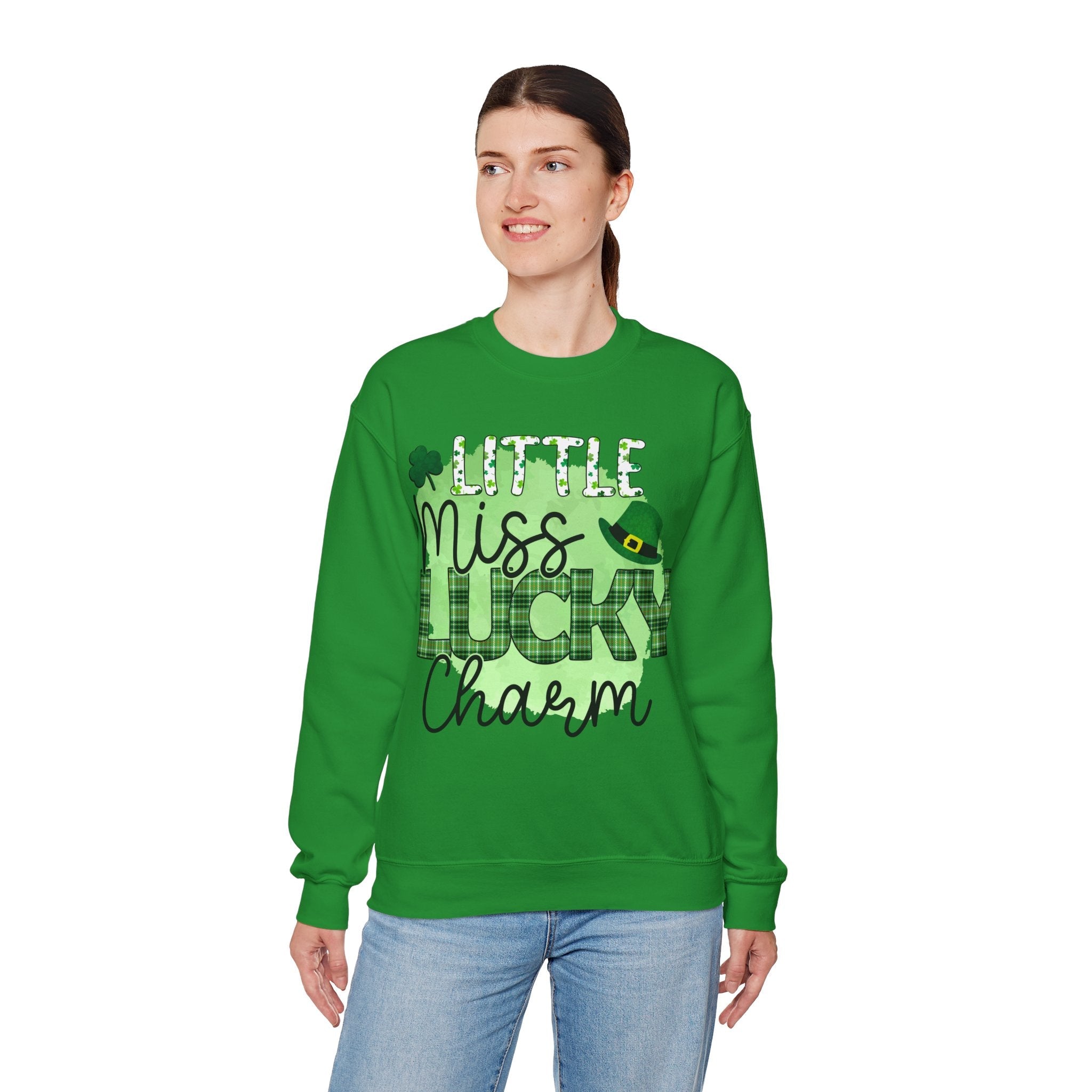 50/50 cotton-polyester Lucky Charm Unisex Sweatshirt - ZemaStyle
