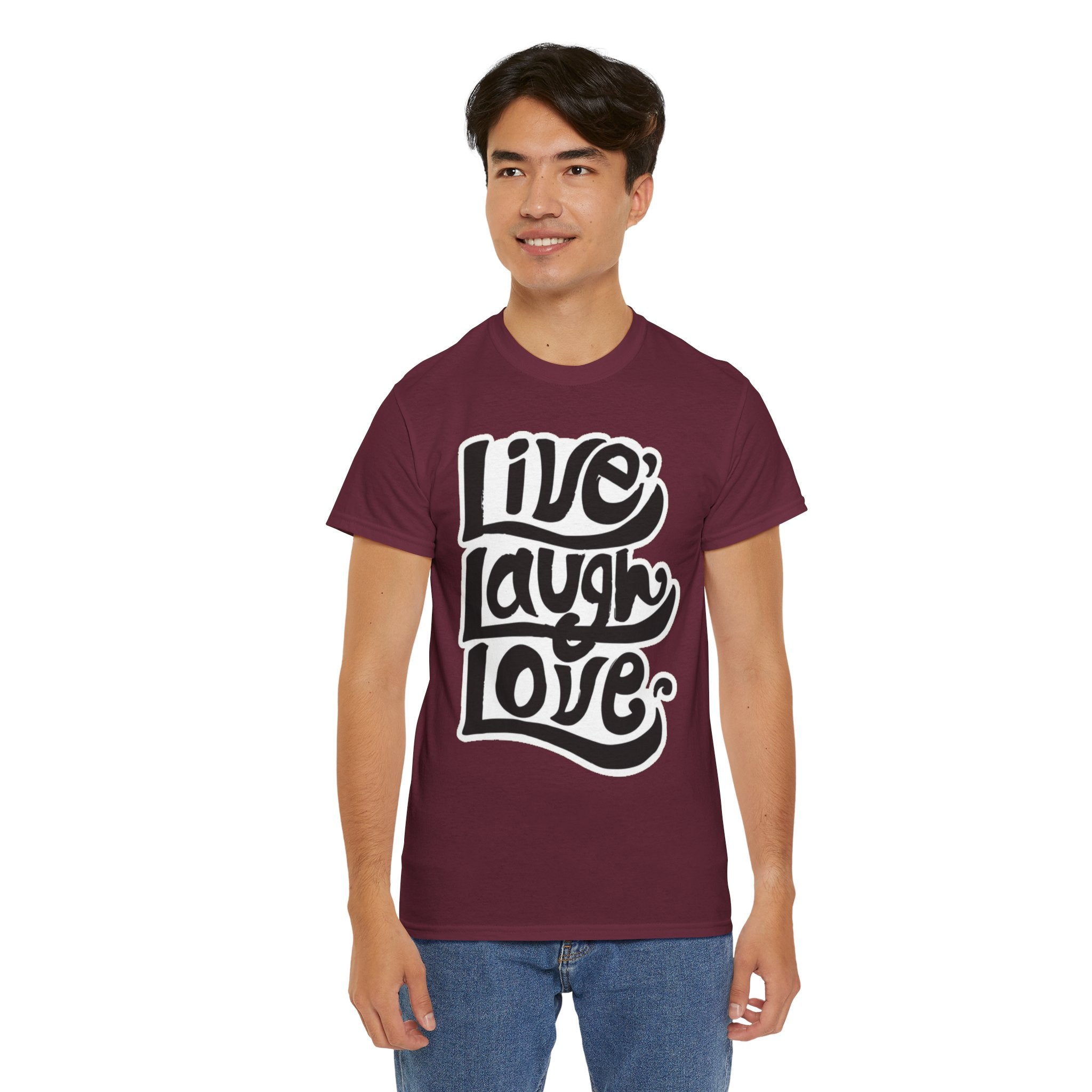 100% Cotton LiveLaughLove t-shirt - ZemaStyle