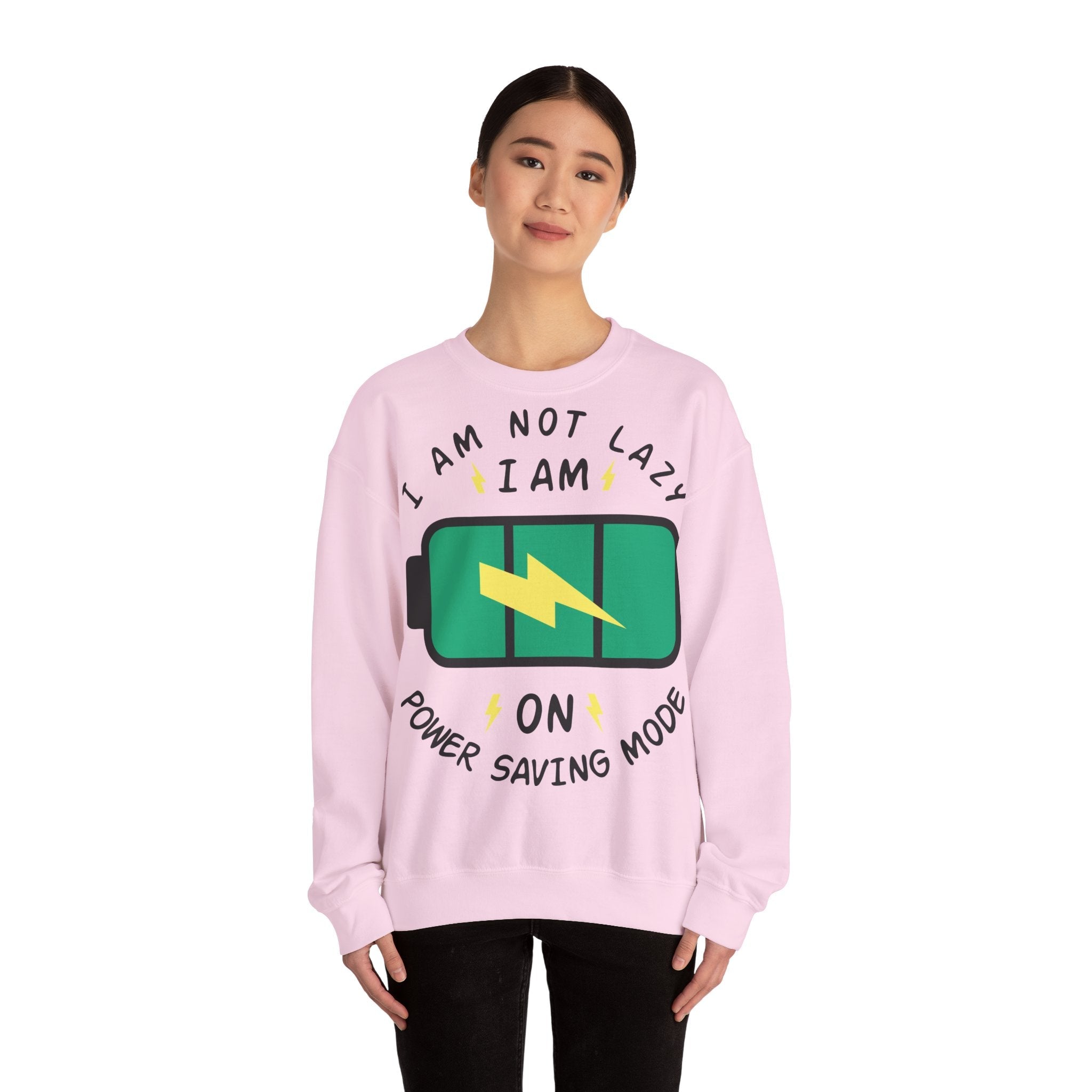 50/50 cotton-polyester Power Saving Mode Unisex Sweatshirt - ZemaStyle