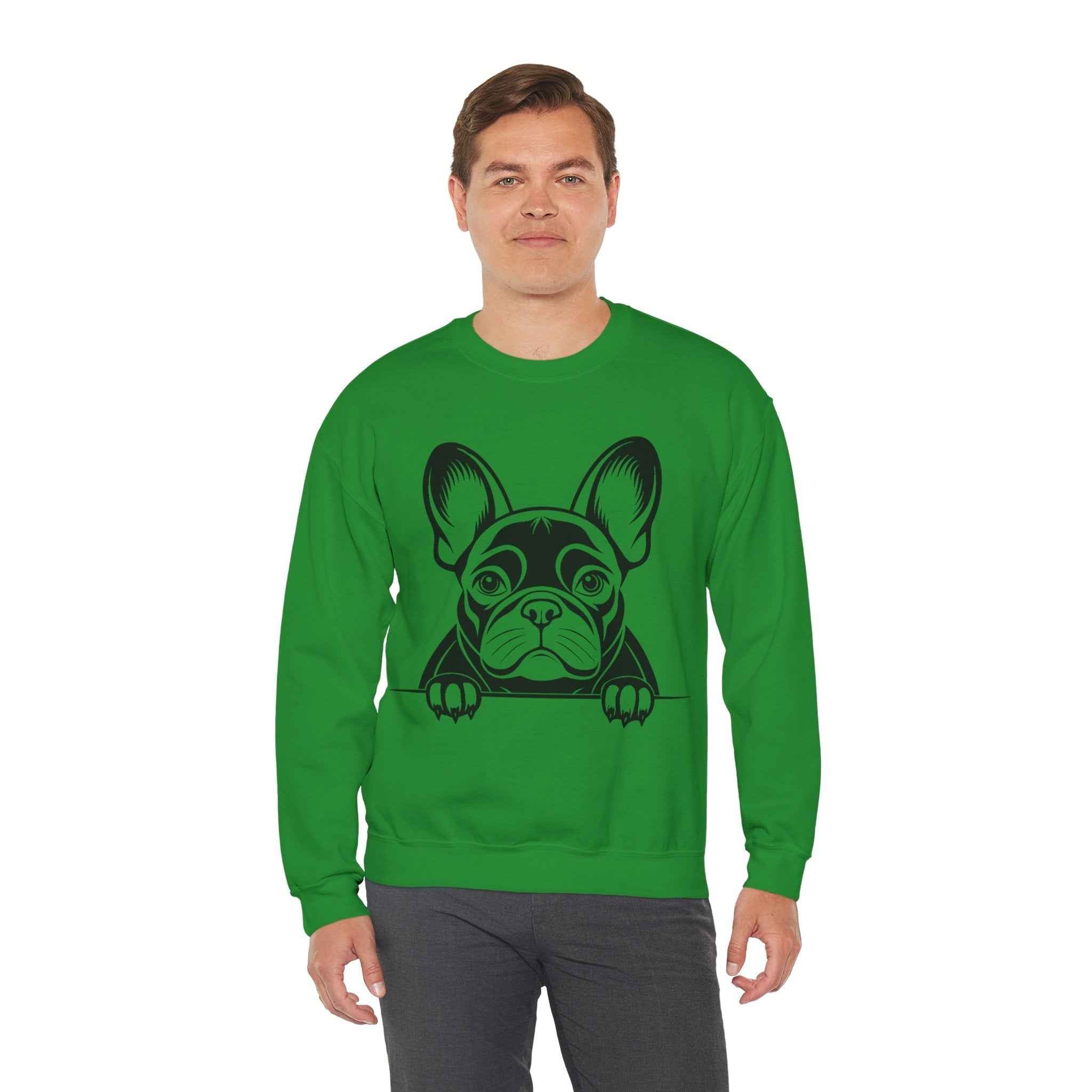 50/50 Cotton-Polyester French Bulldog Unisex Sweatshirt