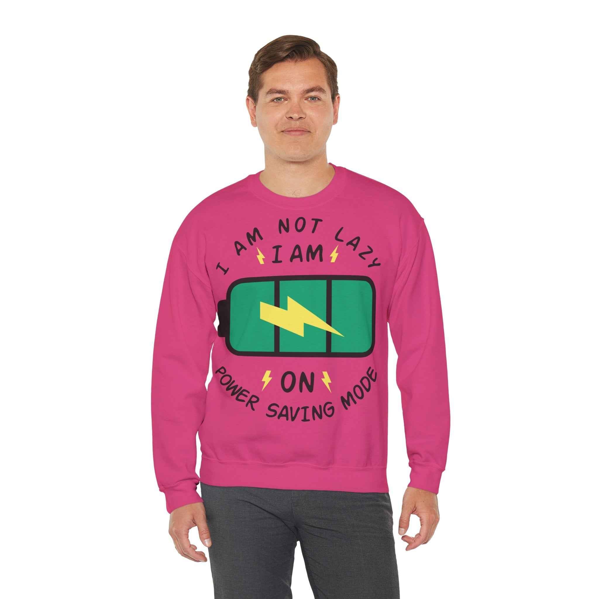 50/50 cotton-polyester Power Saving Mode Unisex Sweatshirt