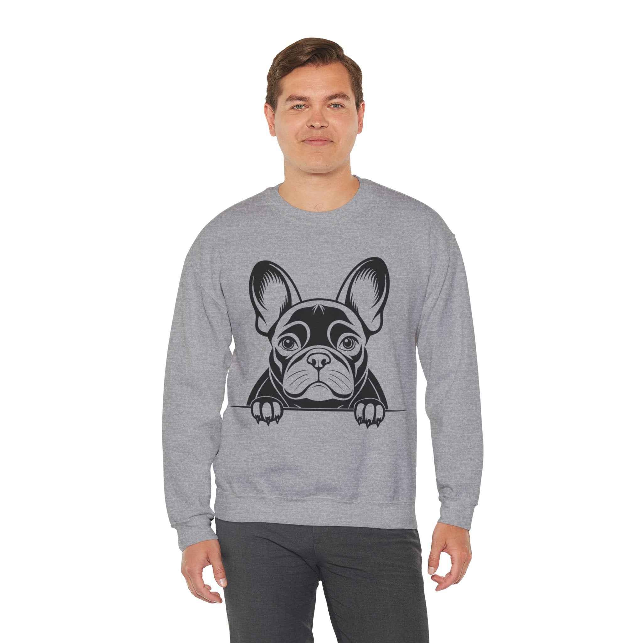 50/50 Cotton-Polyester French Bulldog Unisex Sweatshirt