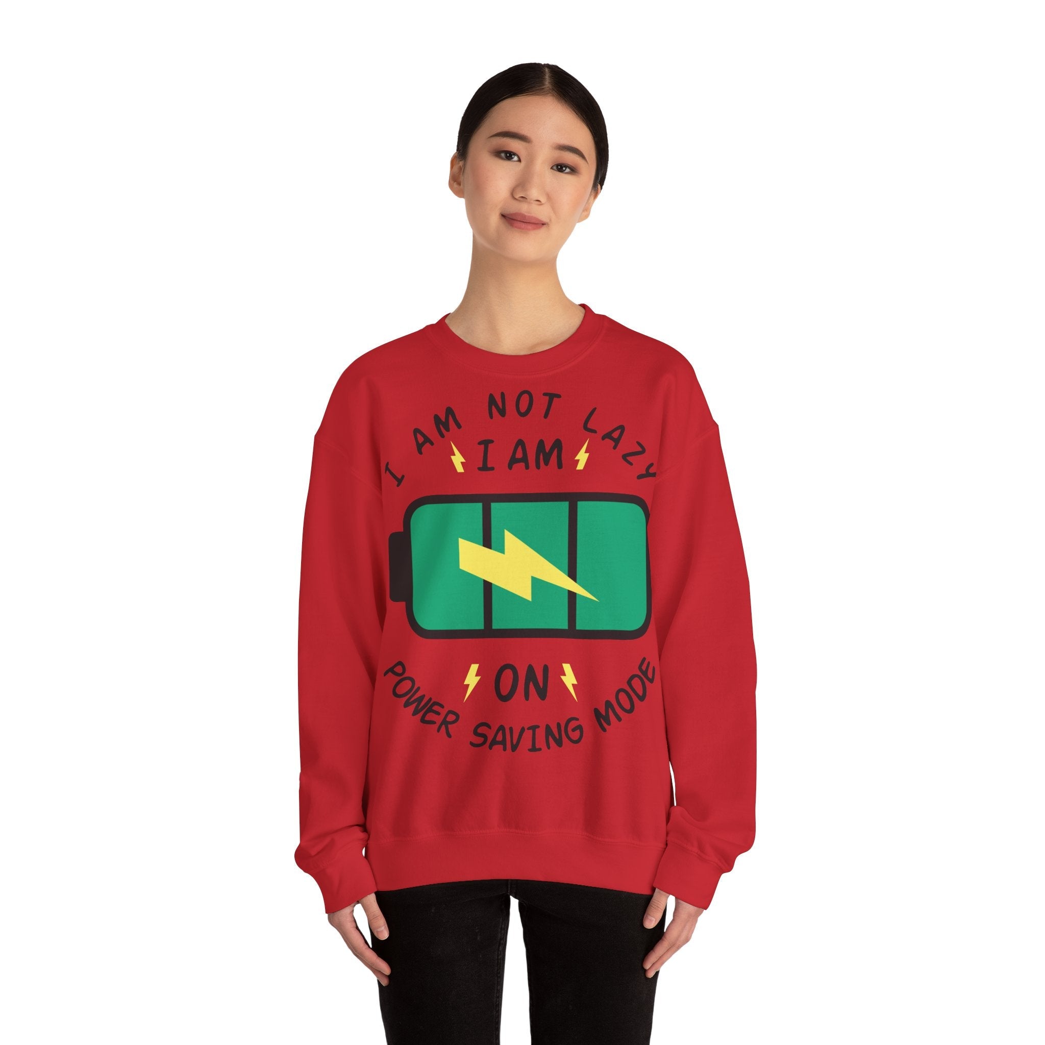 50/50 cotton-polyester Power Saving Mode Unisex Sweatshirt - ZemaStyle