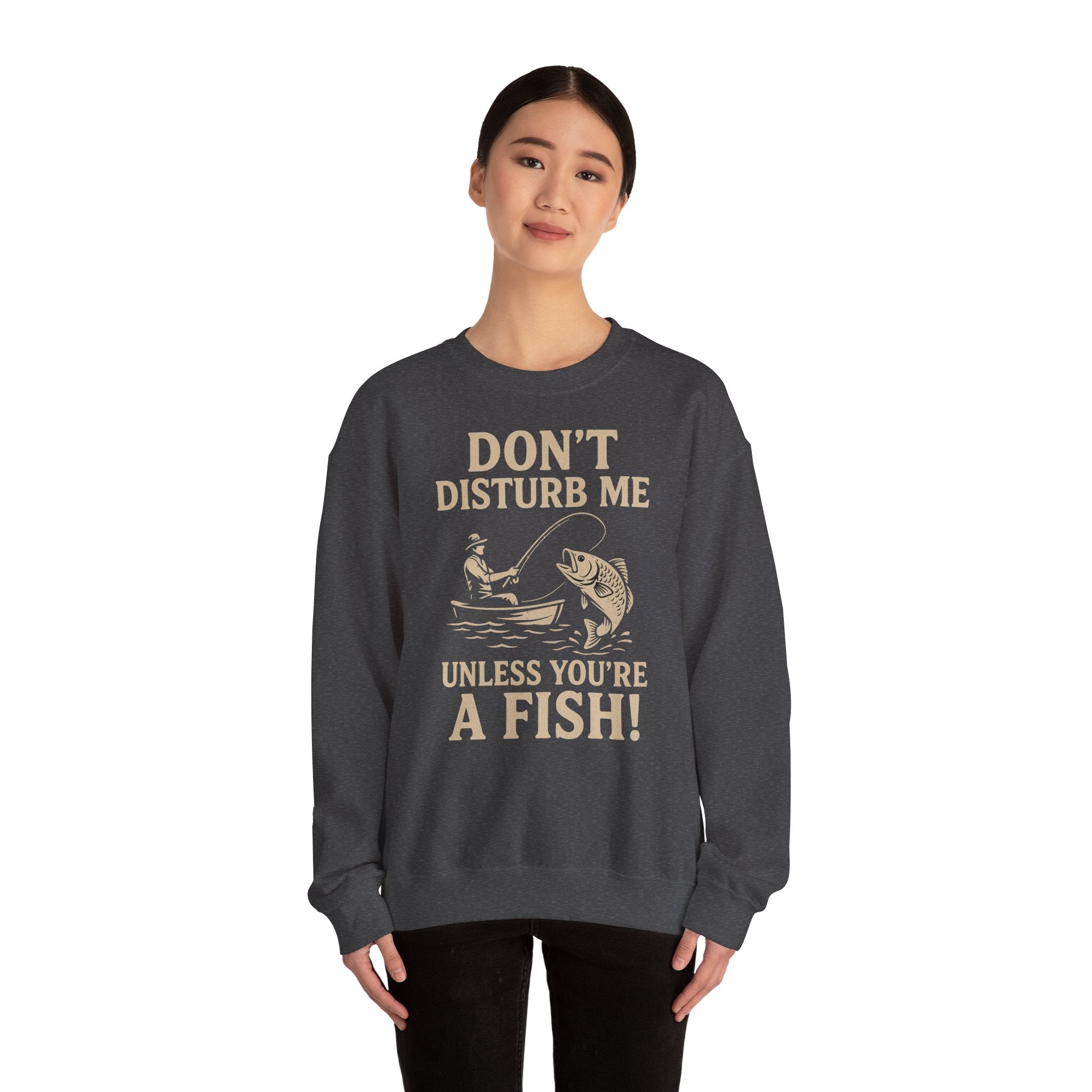 50/50 cotton-polyester Don't Disturb Me Unisex Sweatshirt - ZemaStyle