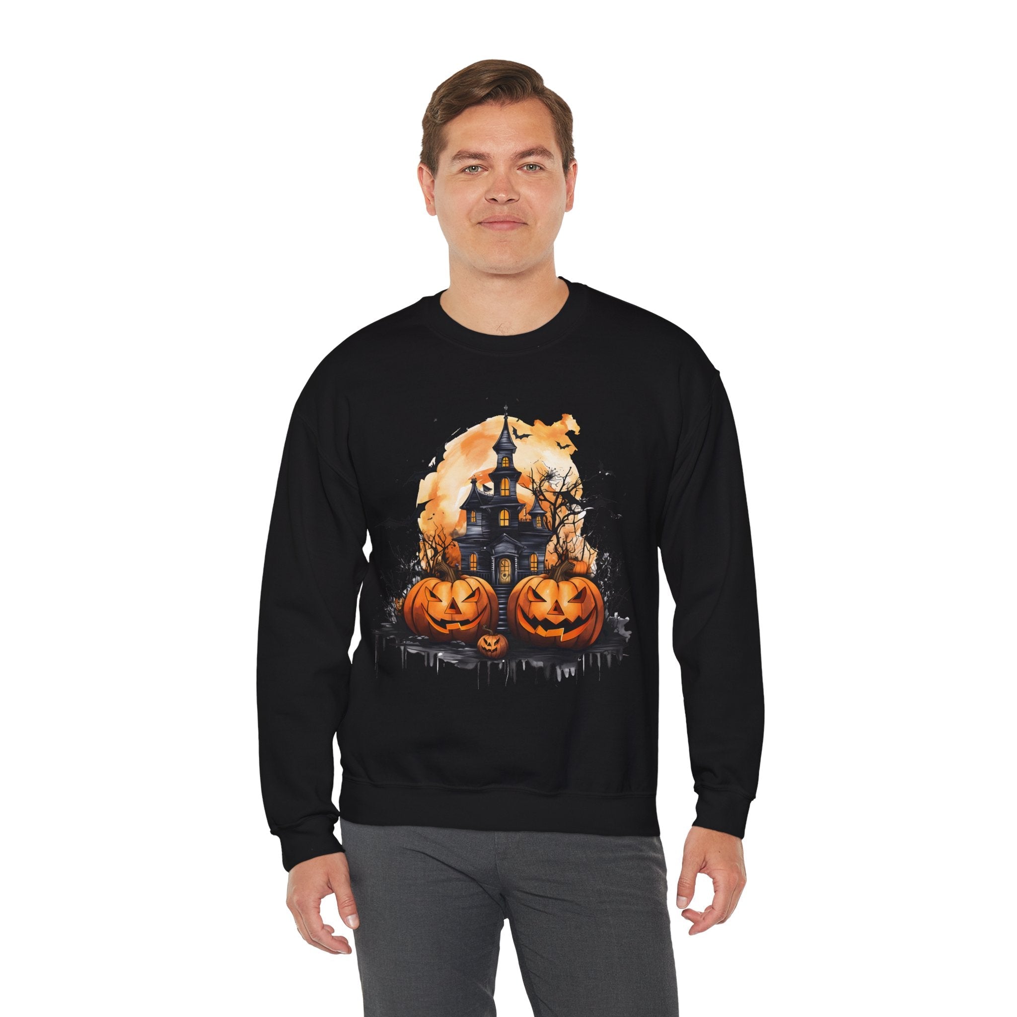 50/50 cotton-polyester Halloween Unisex Sweatshirt - ZemaStyle