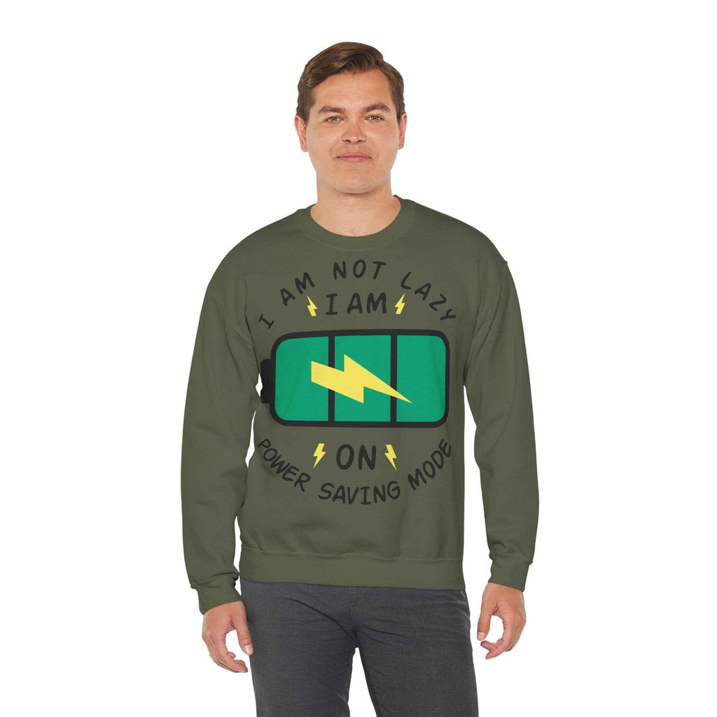 50/50 cotton-polyester Power Saving Mode Unisex Sweatshirt