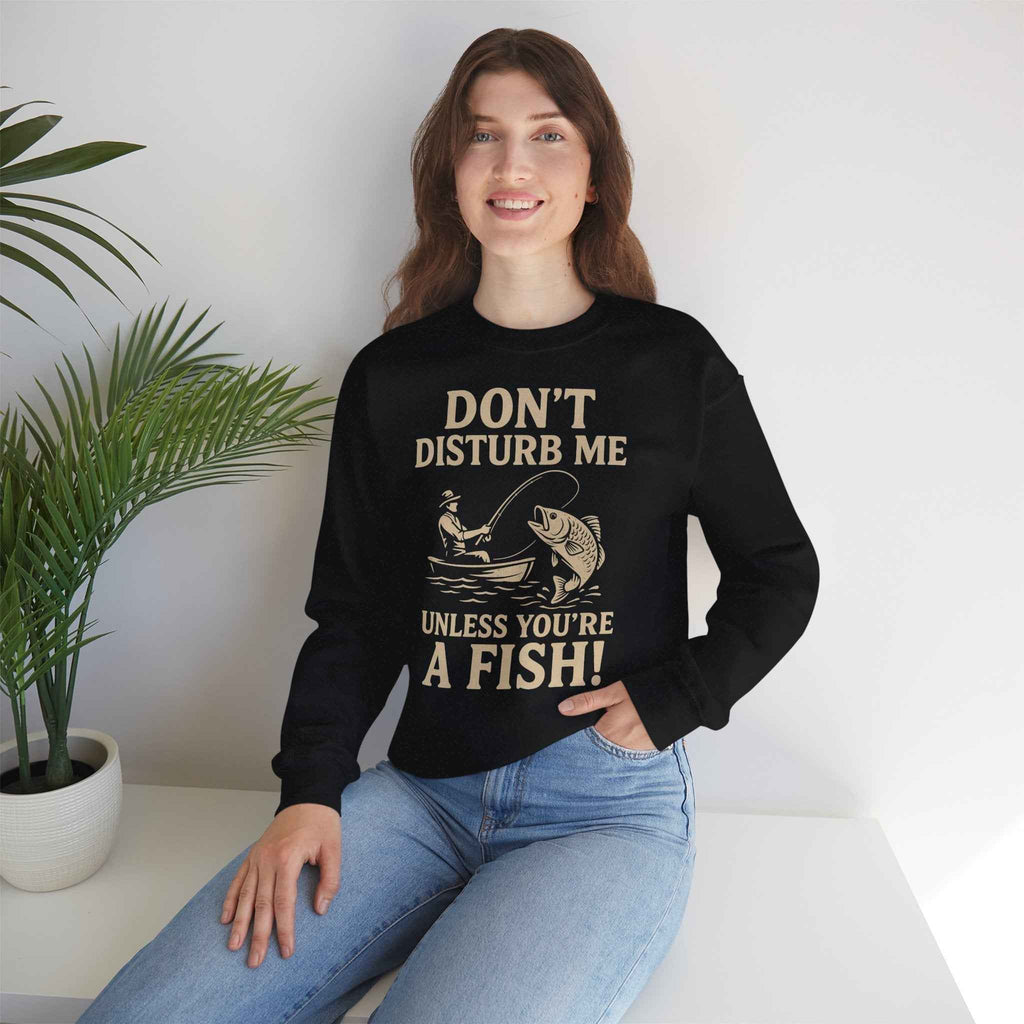 50/50 cotton-polyester Don't Disturb Me Unisex Sweatshirt