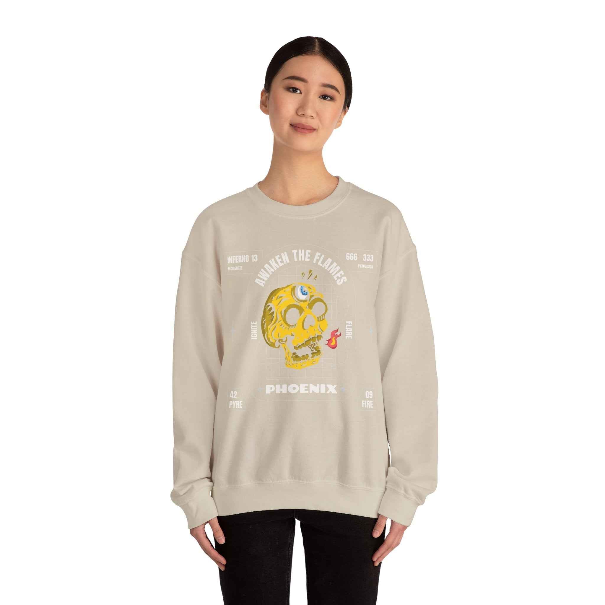 50/50 cotton-polyester Phoenix Unisex Sweatshirt - ZemaStyle