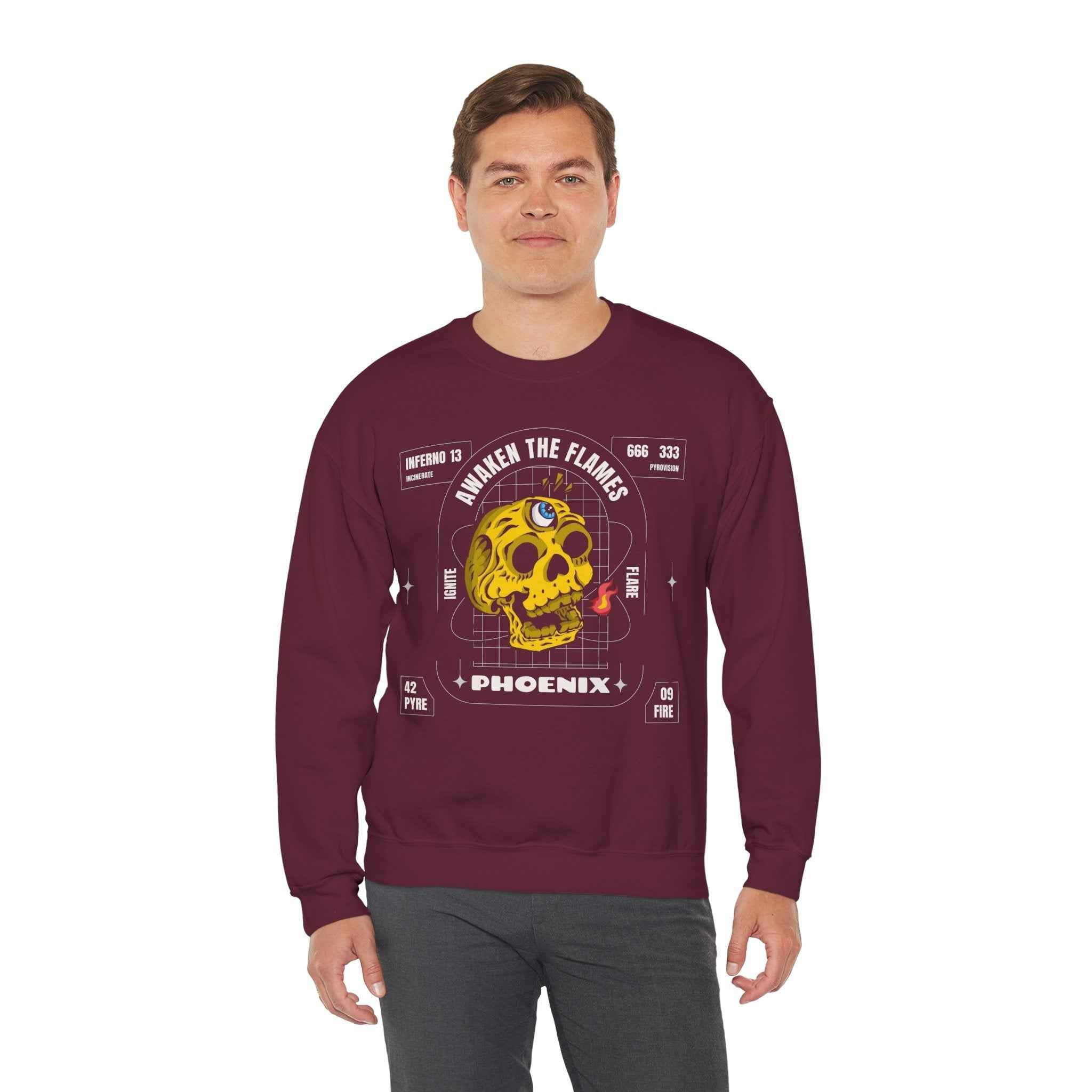 50/50 cotton-polyester Phoenix Unisex Sweatshirt - ZemaStyle