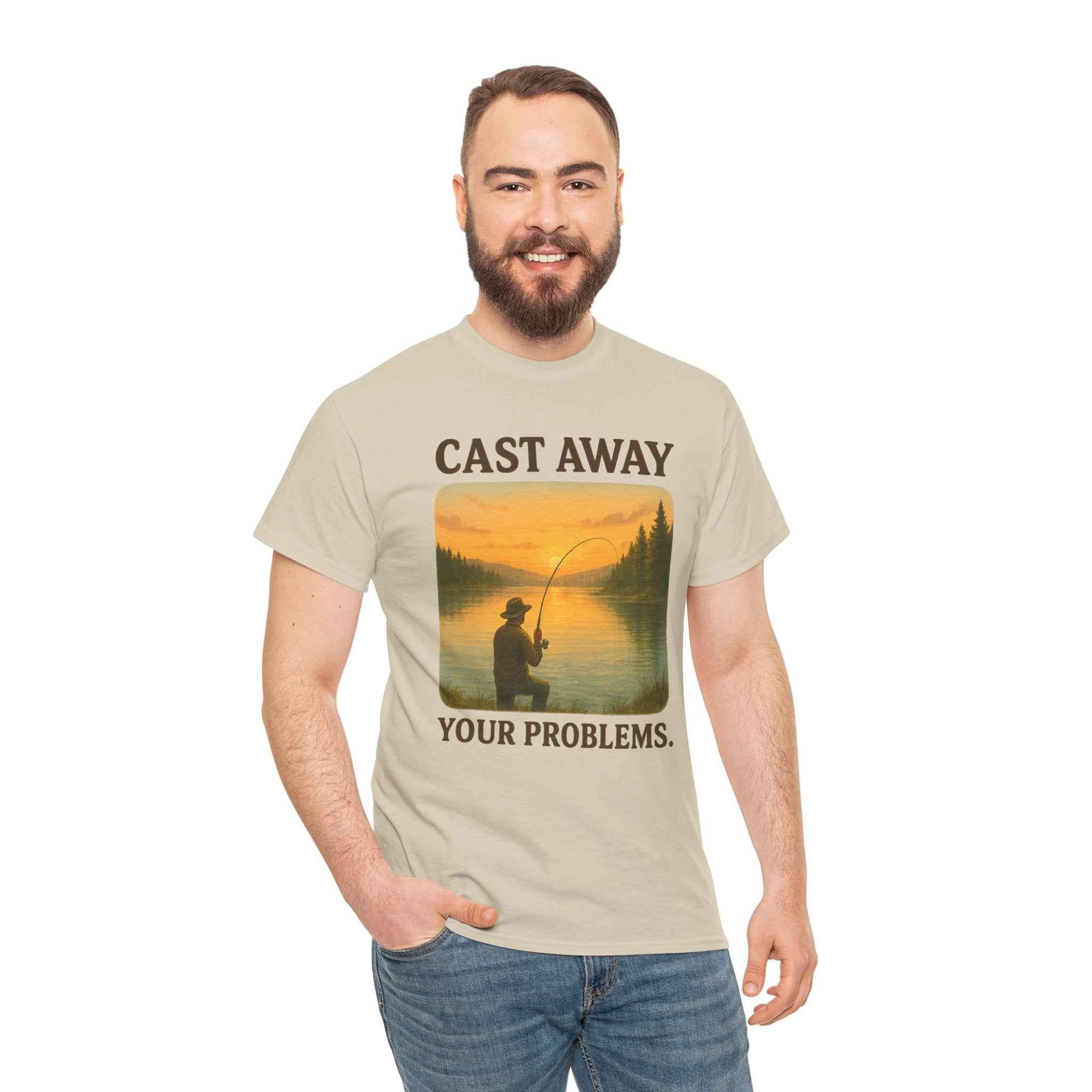 100% cotton Cast Away Your Problems Unisex t-shirt
