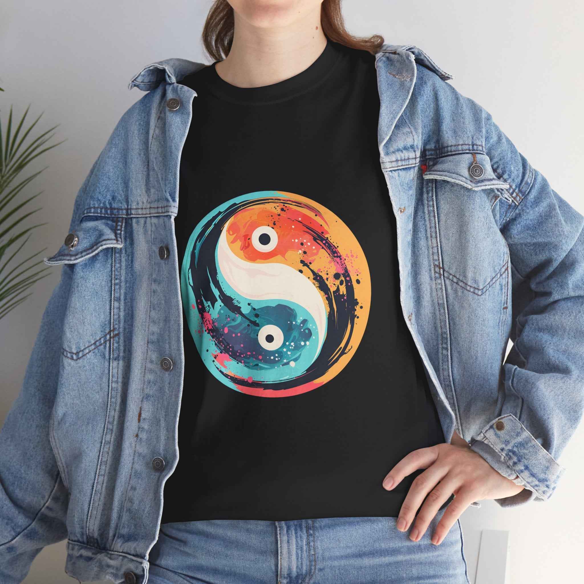 100% cotton Unisex Yin Yang t-shirt