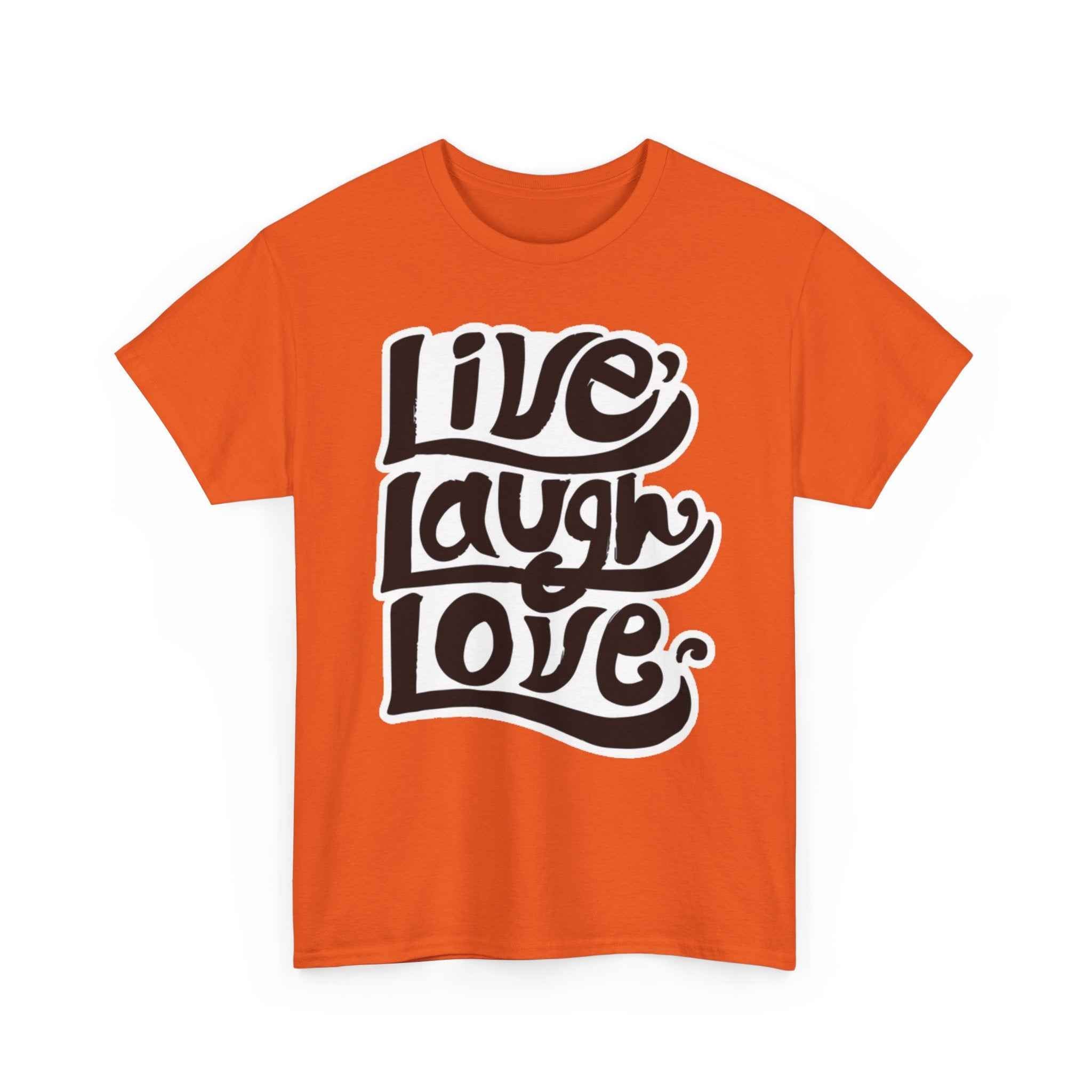 100% Cotton LiveLaughLove t-shirt - ZemaStyle