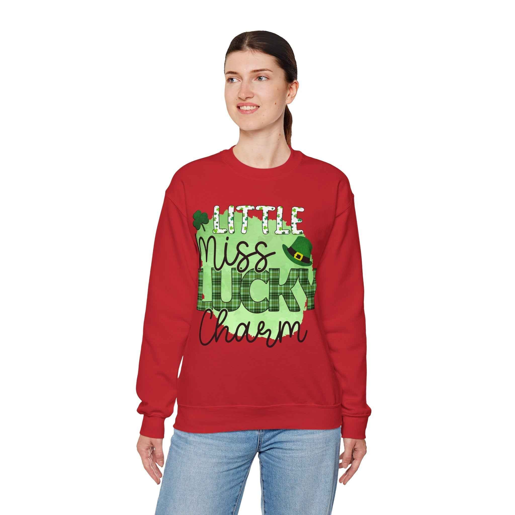 50/50 cotton-polyester Lucky Charm Unisex Sweatshirt - ZemaStyle