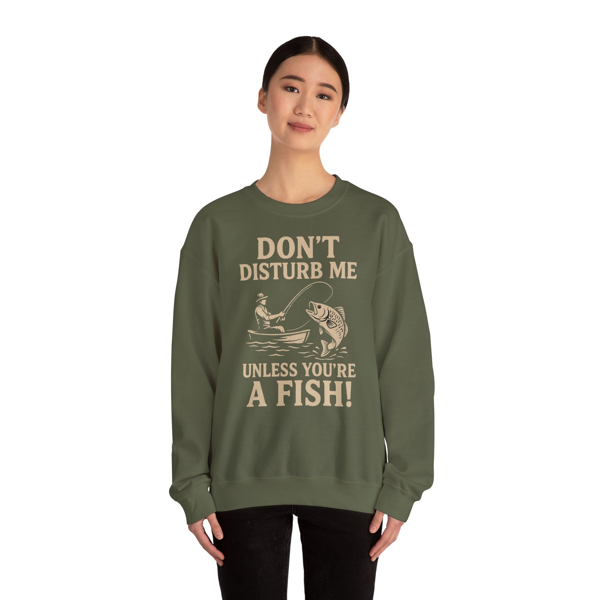 50/50 cotton-polyester Don't Disturb Me Unisex Sweatshirt - ZemaStyle