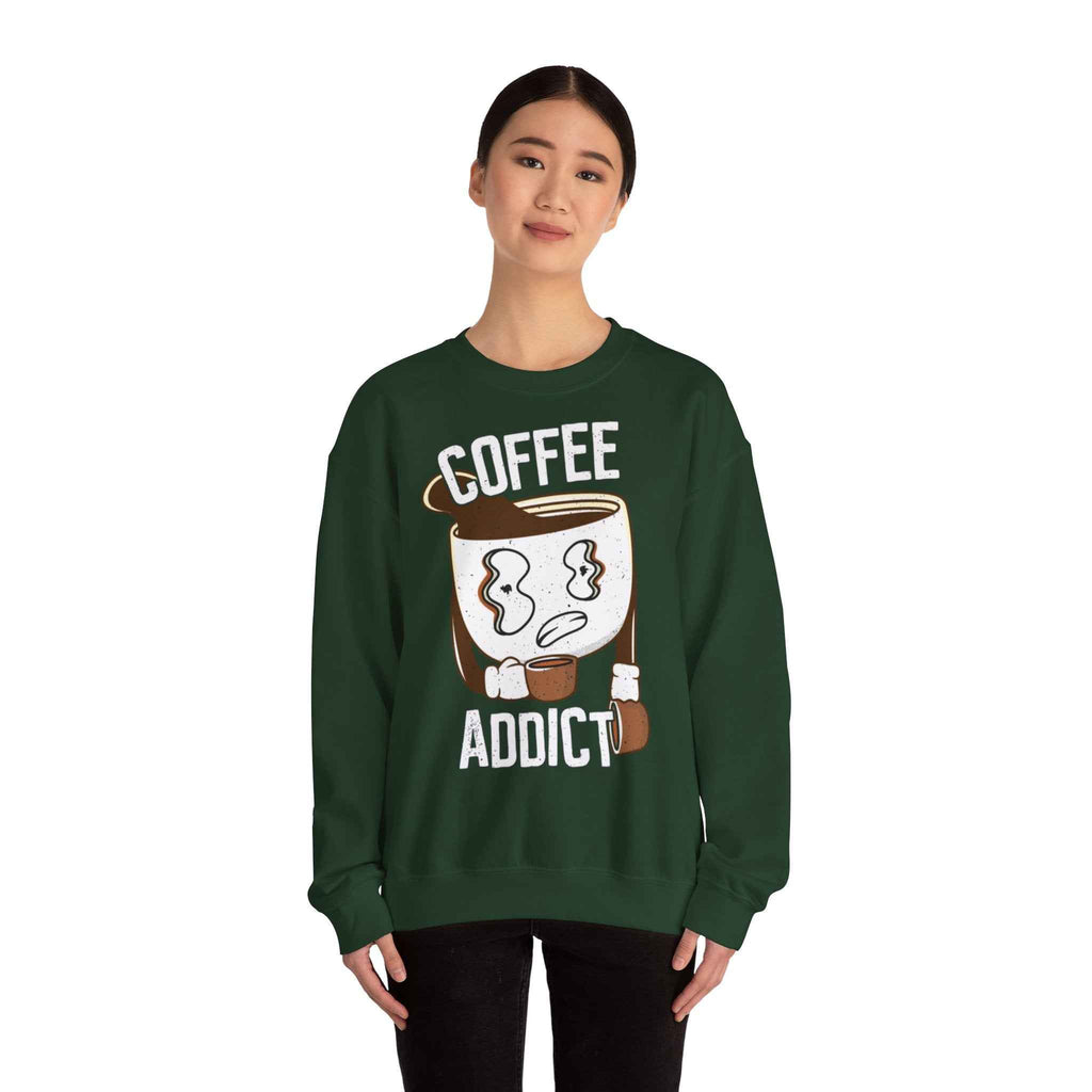 50/50 cotton-polyester Coffee Addict Unisex Sweatshirt