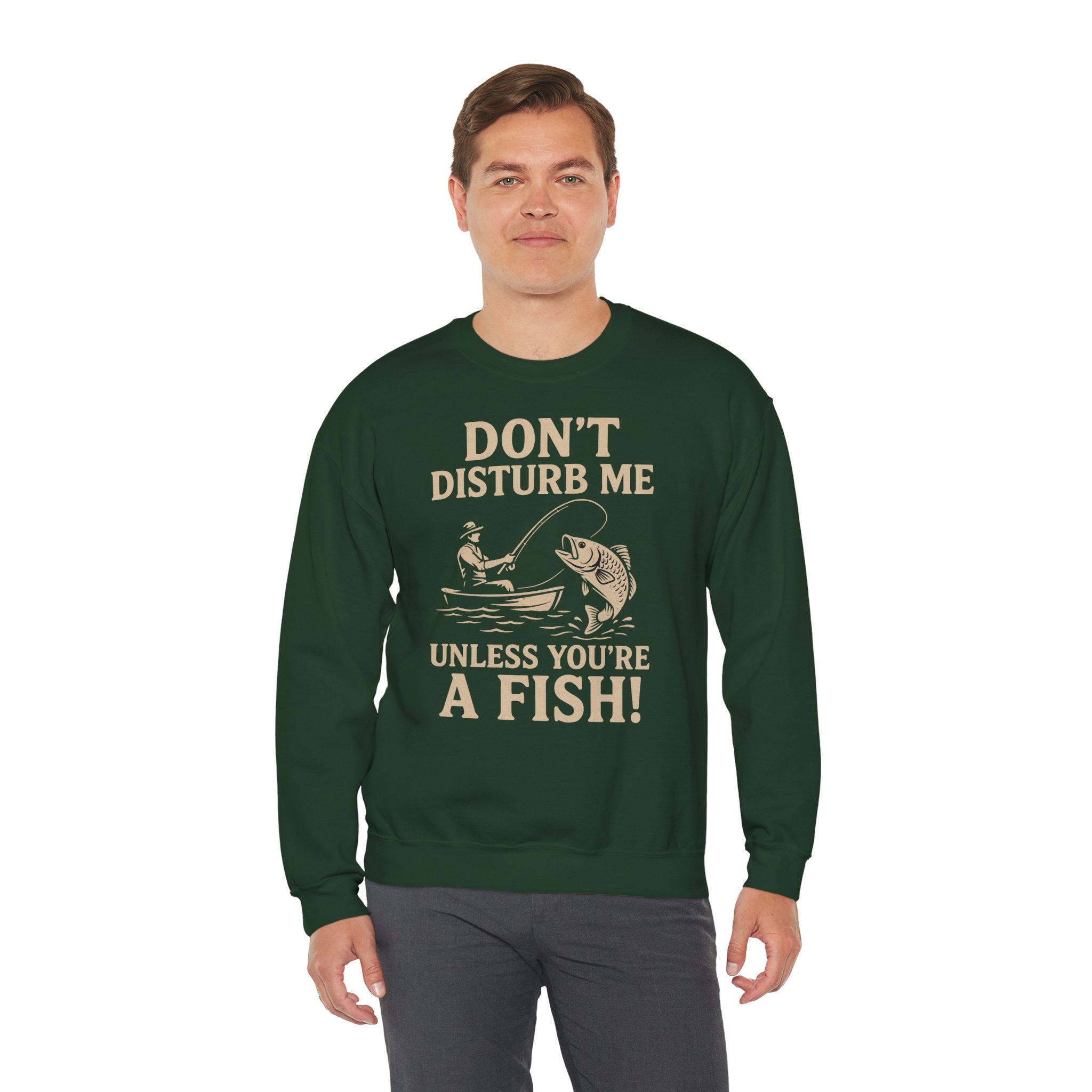 50/50 cotton-polyester Don't Disturb Me Unisex Sweatshirt - ZemaStyle