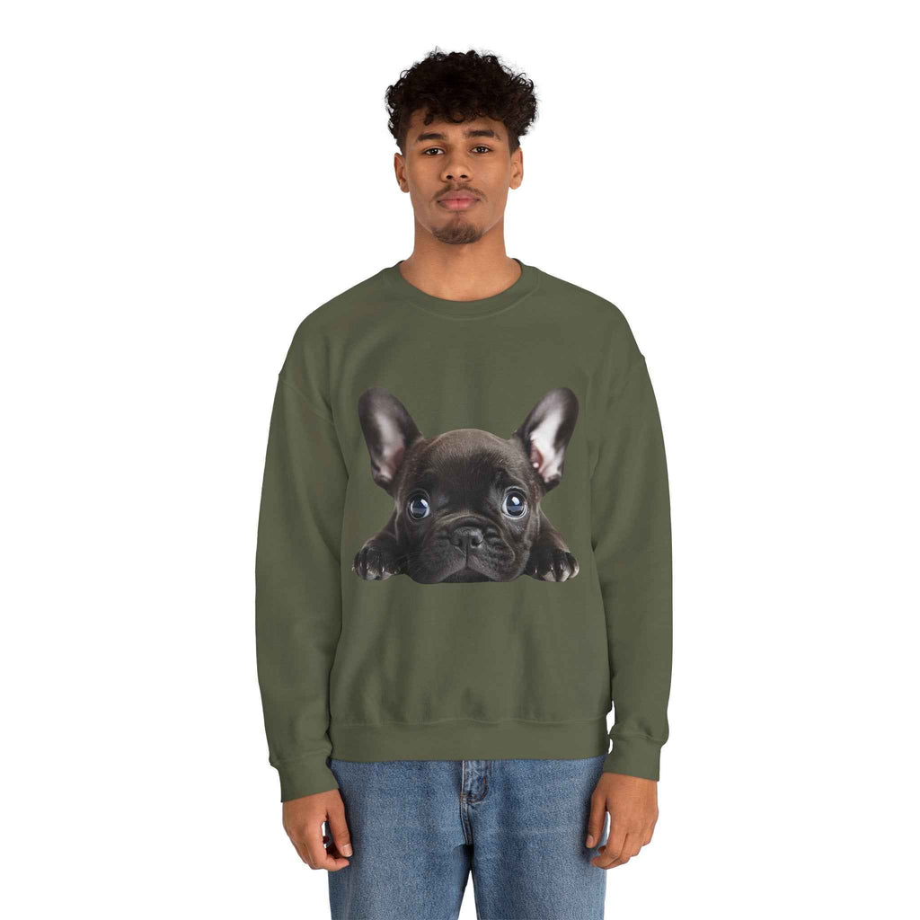 50/50 Cotton-Polyester Unisex French Bulldog Sweatshirt