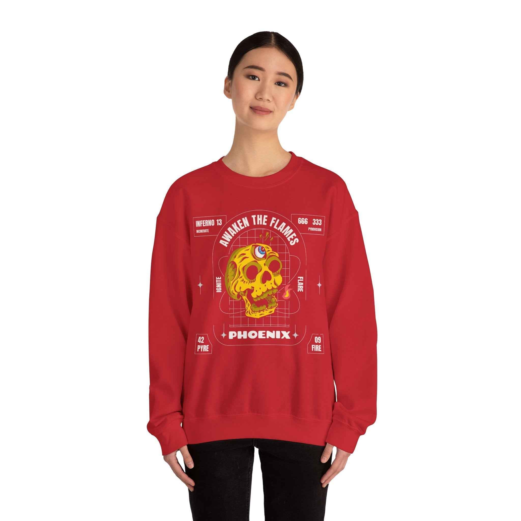 50/50 cotton-polyester Phoenix Unisex Sweatshirt - ZemaStyle