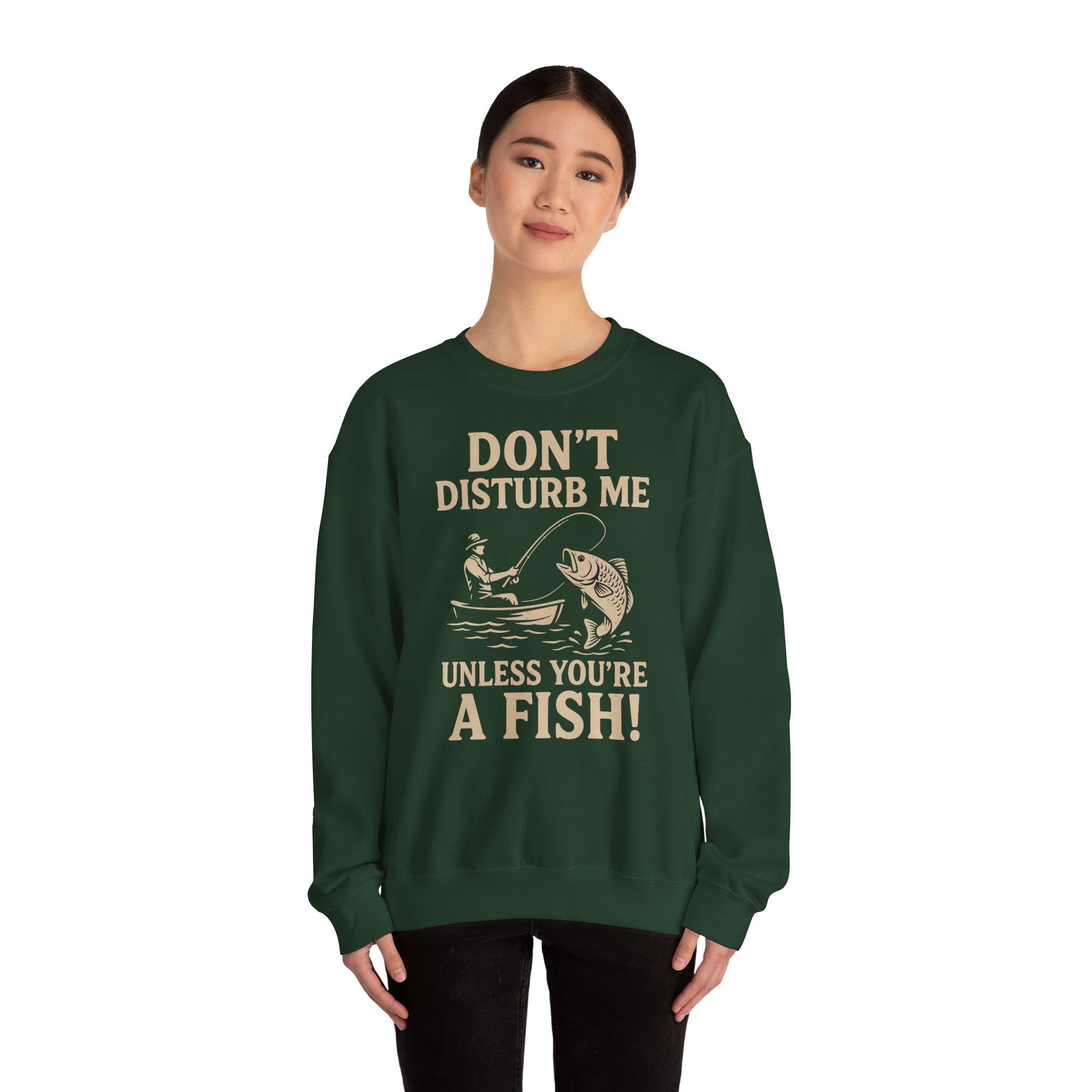 50/50 cotton-polyester Don't Disturb Me Unisex Sweatshirt - ZemaStyle