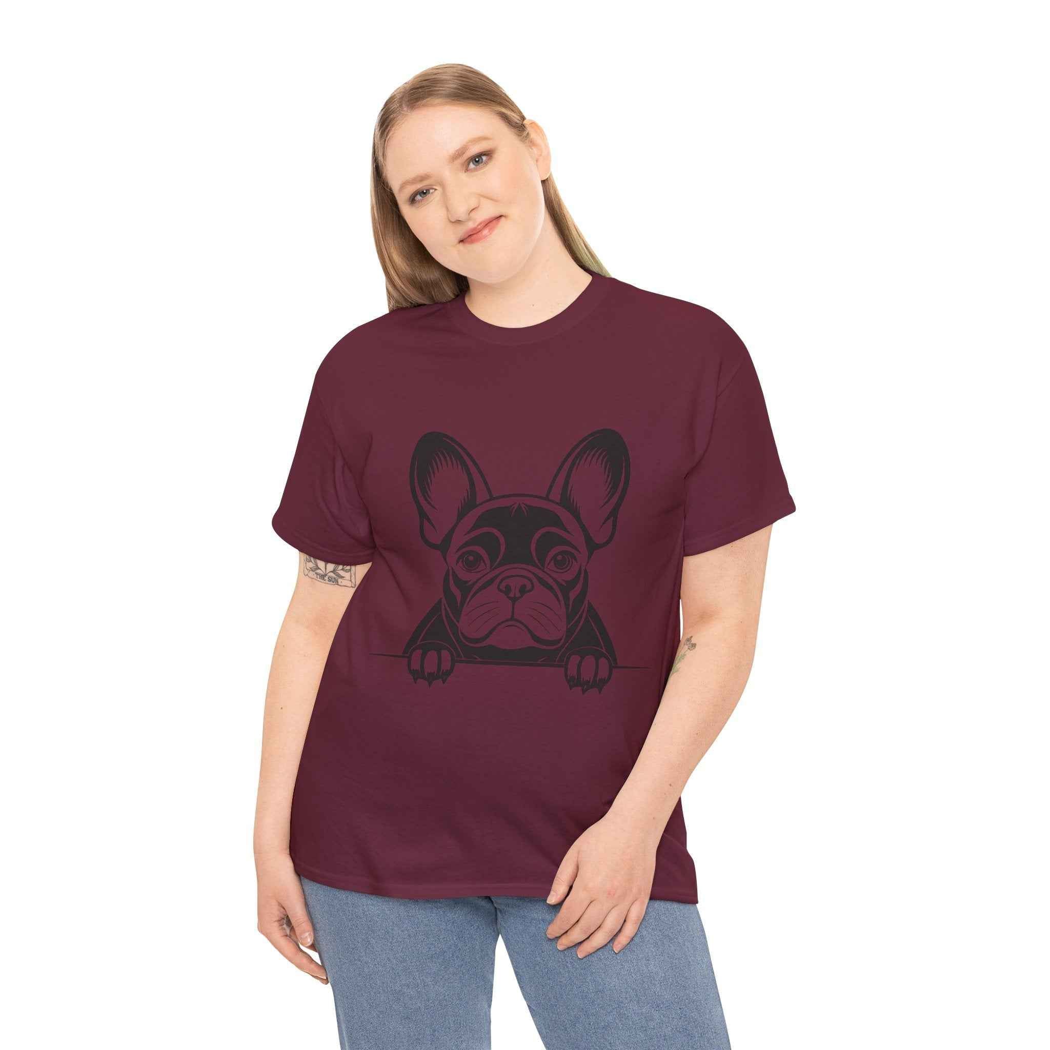 100% cotton French Bulldog Unisex t-shirt - ZemaStyle