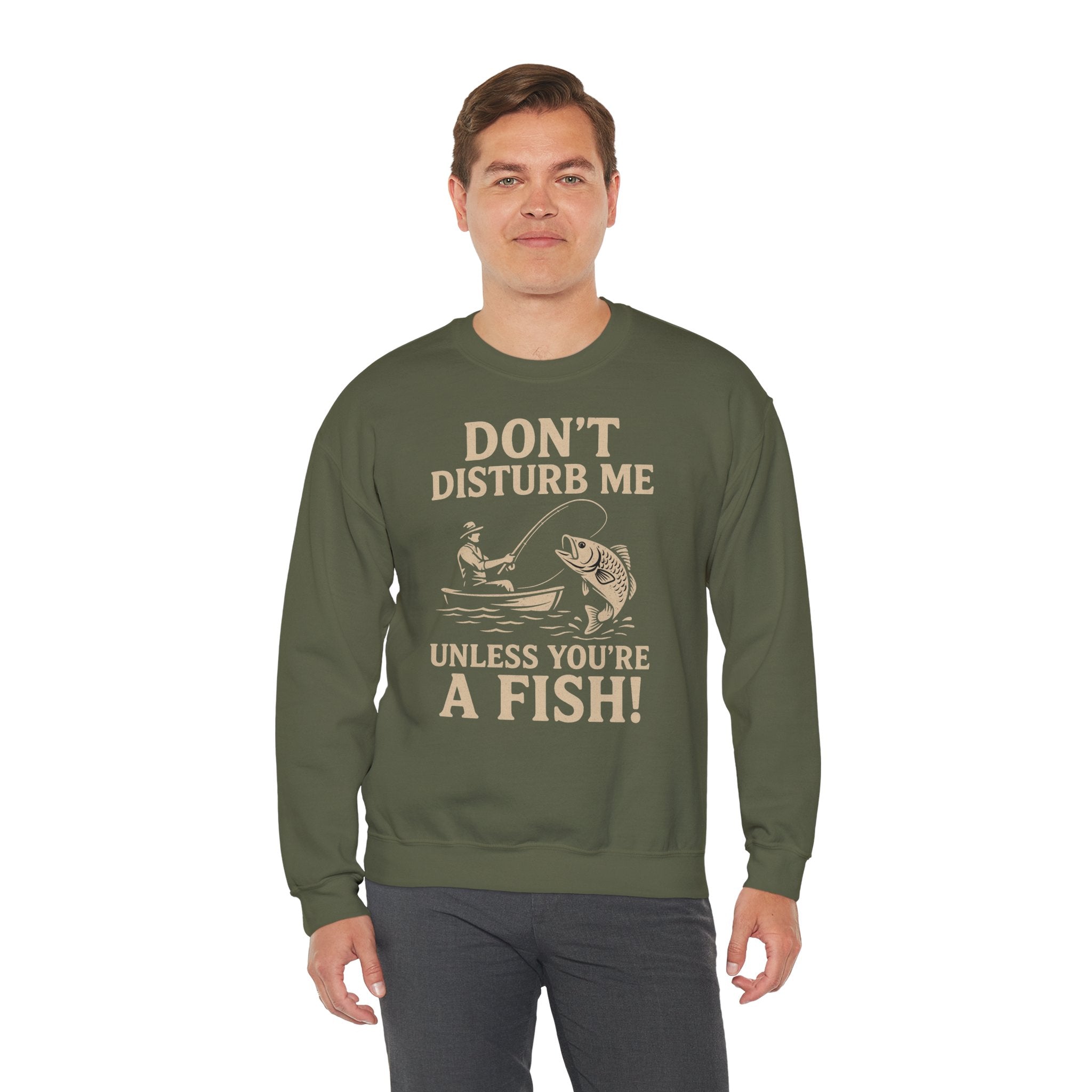 50/50 cotton-polyester Don't Disturb Me Unisex Sweatshirt - ZemaStyle