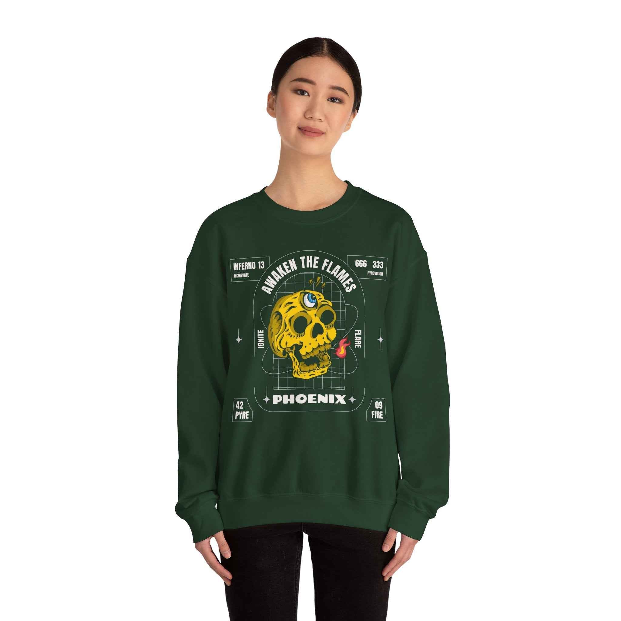 50/50 cotton-polyester Phoenix Unisex Sweatshirt - ZemaStyle