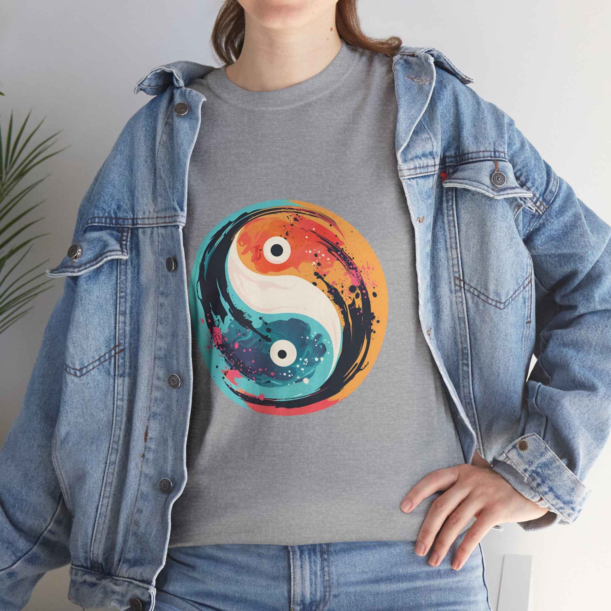 100% cotton Unisex Yin Yang t-shirt