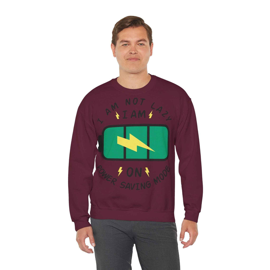 50/50 cotton-polyester Power Saving Mode Unisex Sweatshirt