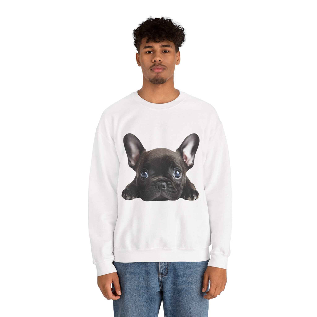 50/50 Cotton-Polyester Unisex French Bulldog Sweatshirt