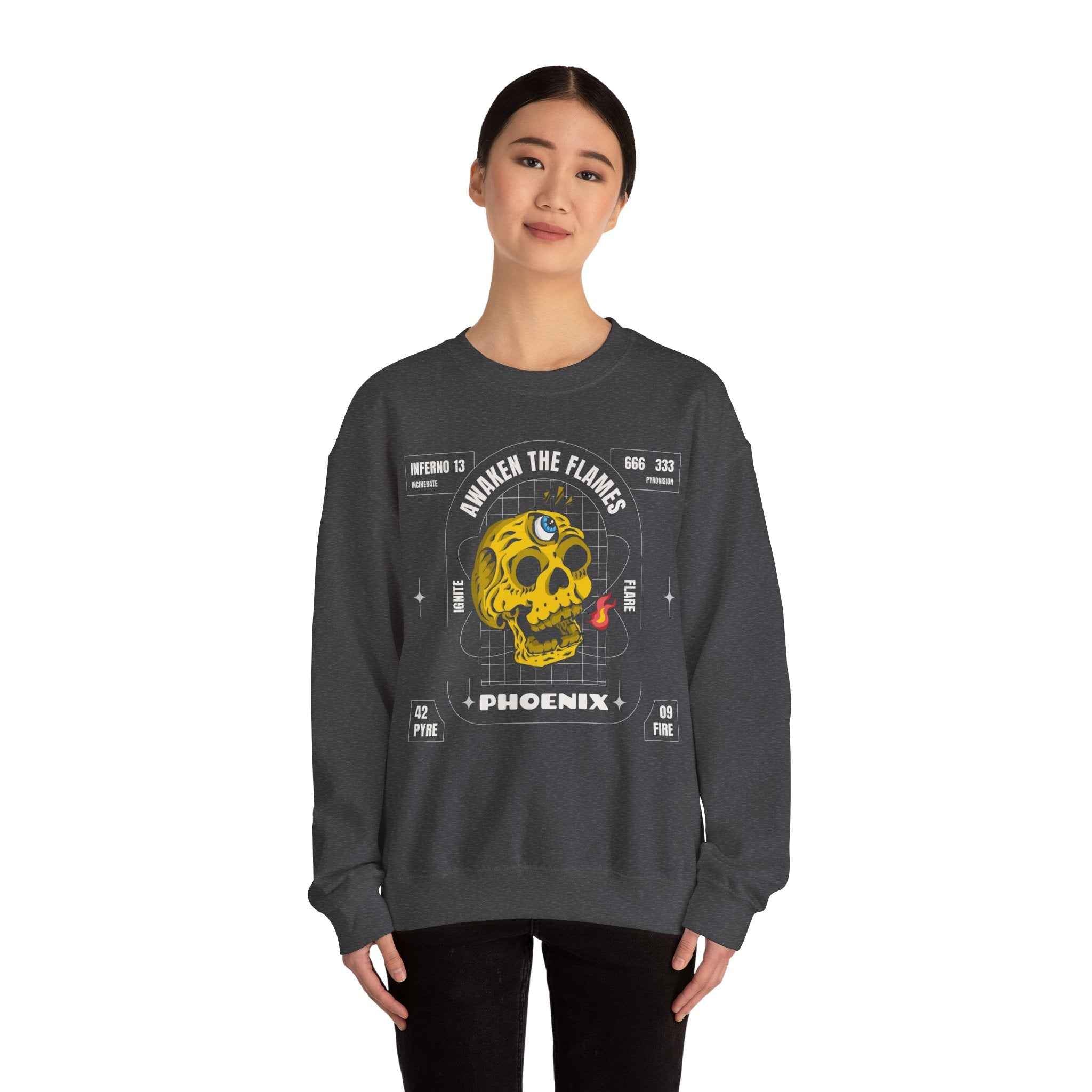 50/50 cotton-polyester Phoenix Unisex Sweatshirt - ZemaStyle