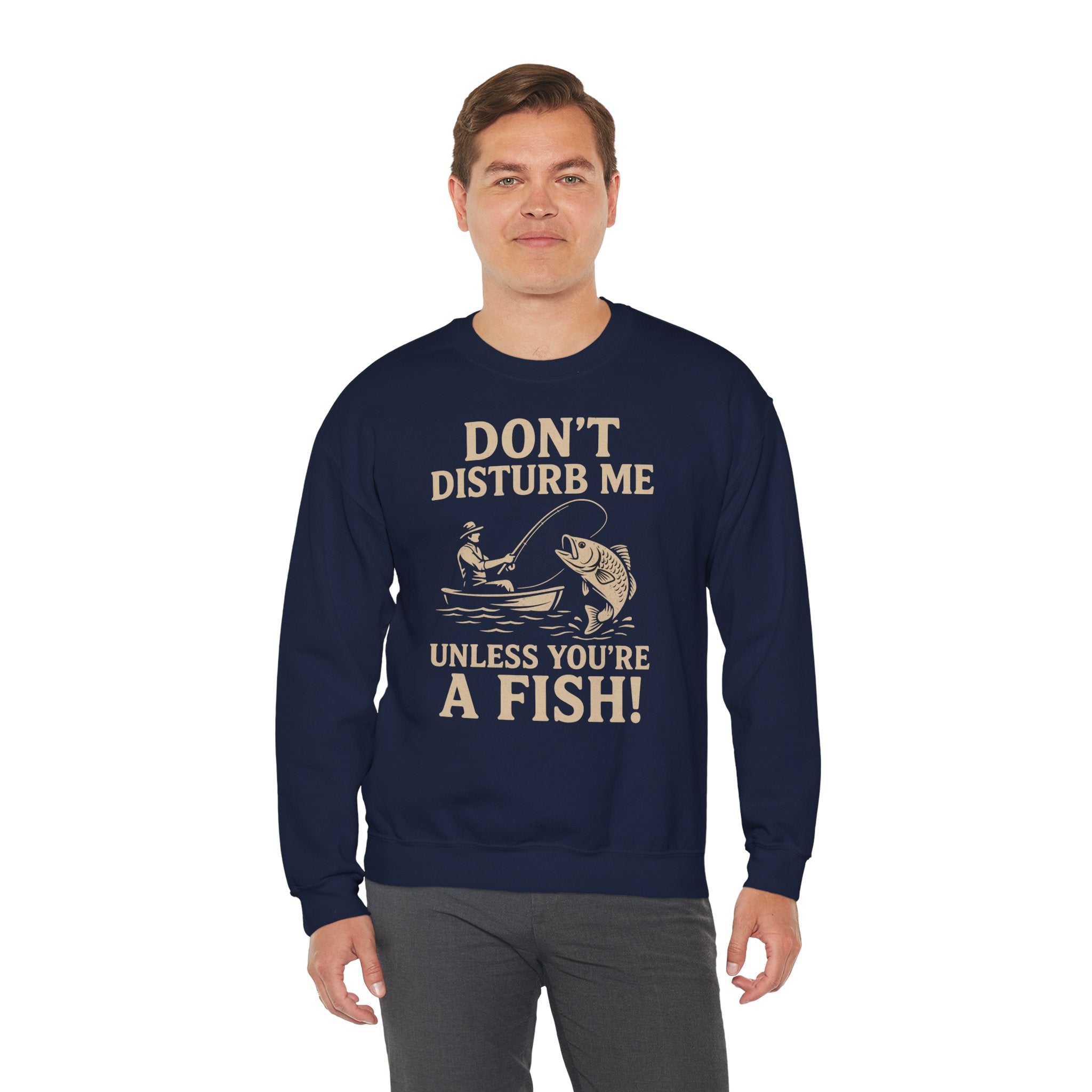 50/50 cotton-polyester Don't Disturb Me Unisex Sweatshirt - ZemaStyle
